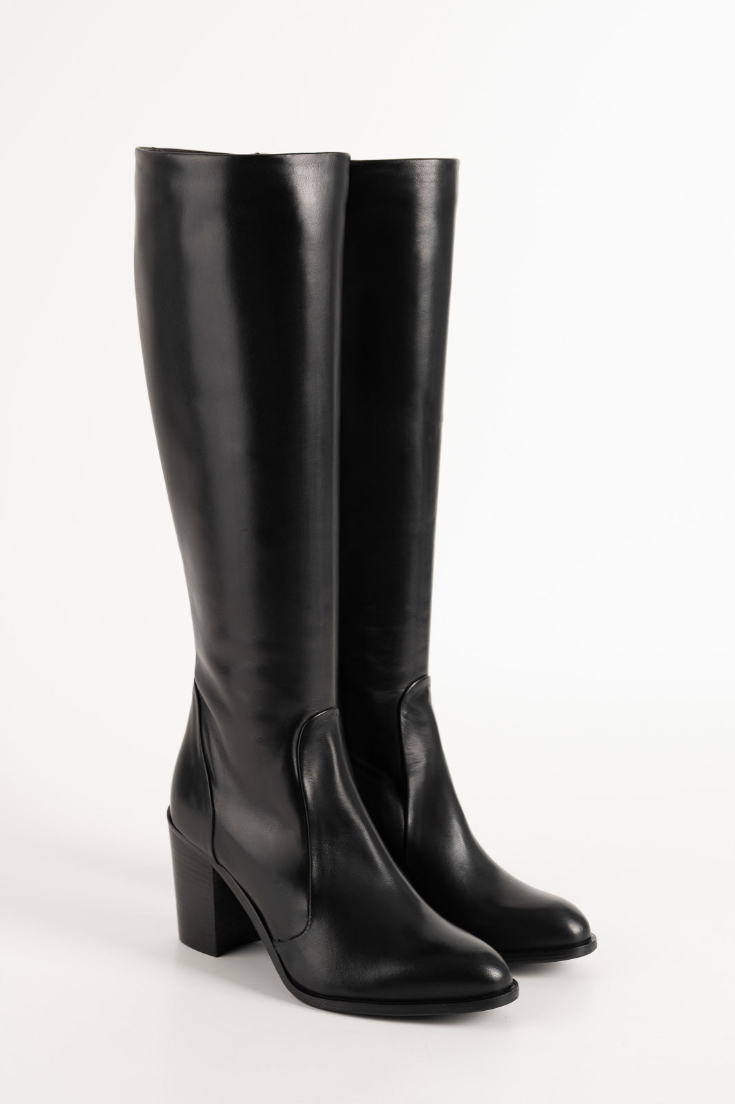 Signature High Boot Viona 8cm | Black Calf Leather