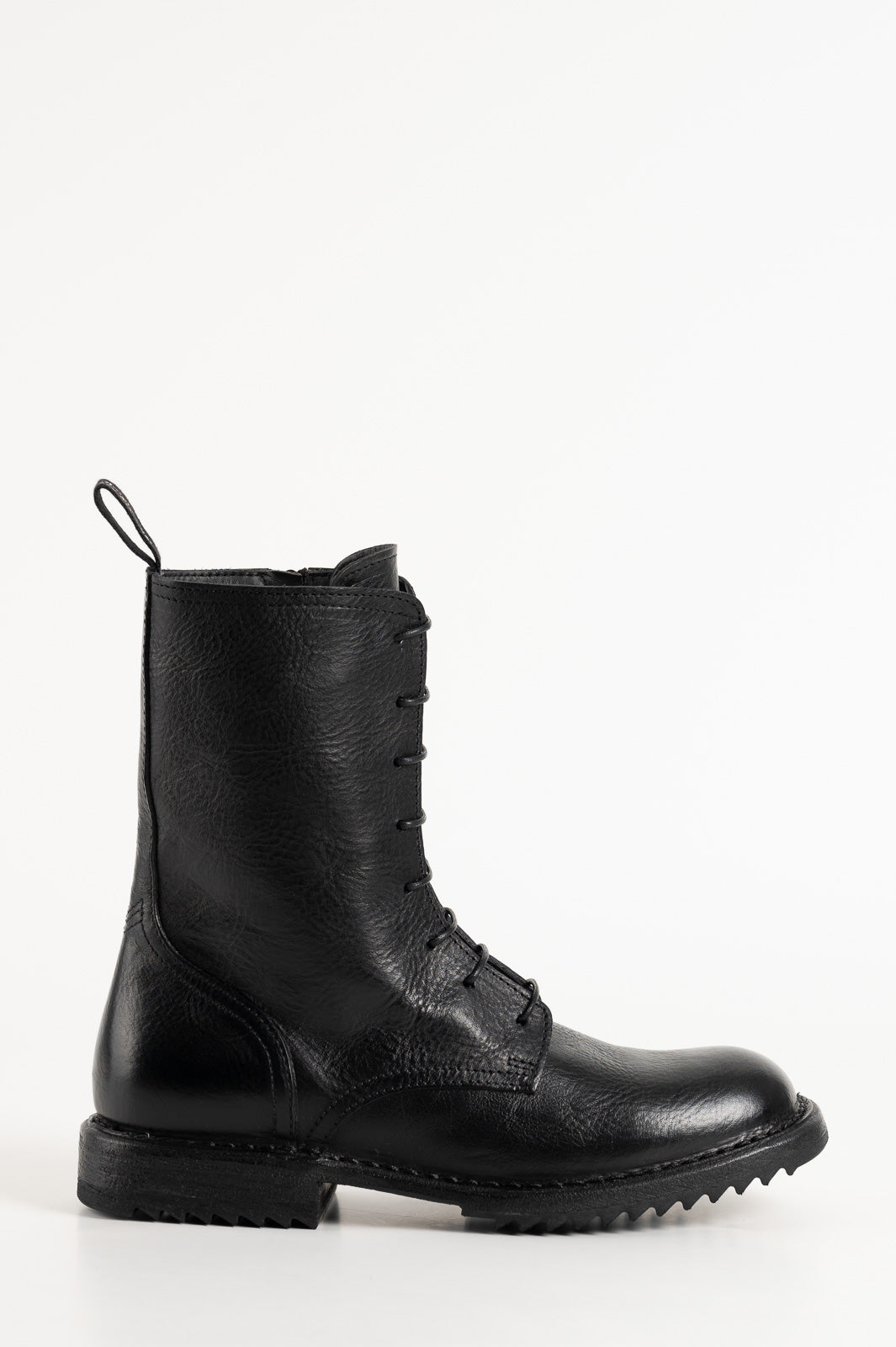 Lace-up Boot Kobe | Raw Black Calf Leather
