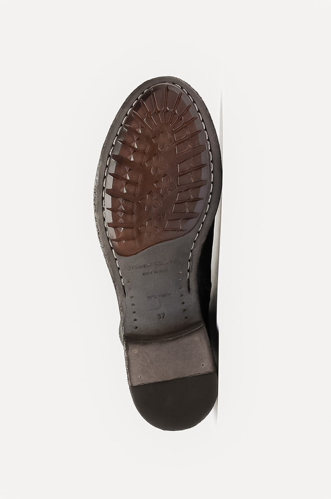 Zip-Stretch Boot Lison | Black-Brown Shade Buffalo Leather