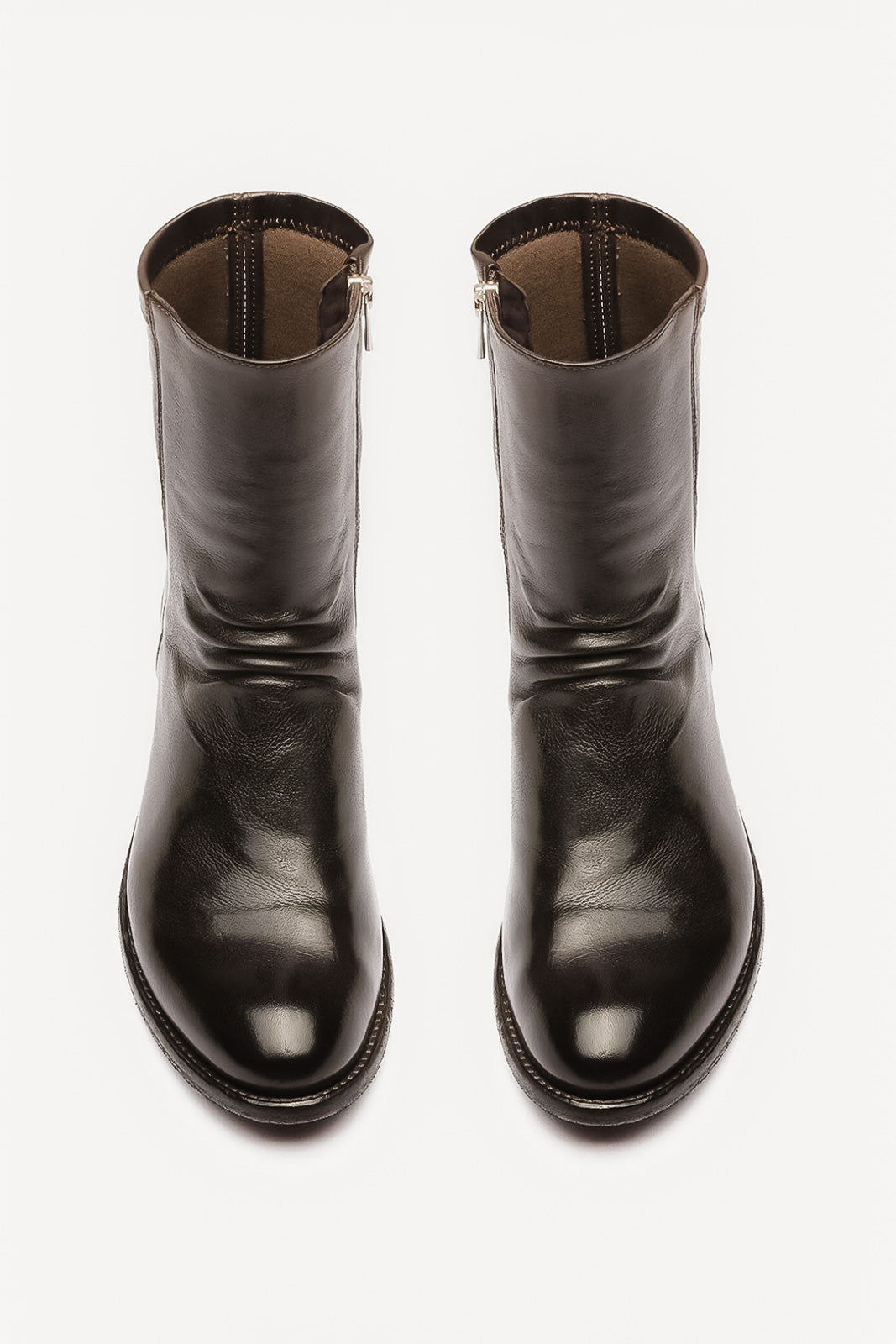 Zip-Stretch Boot Lison | Ebano Washed Buffalo Leather