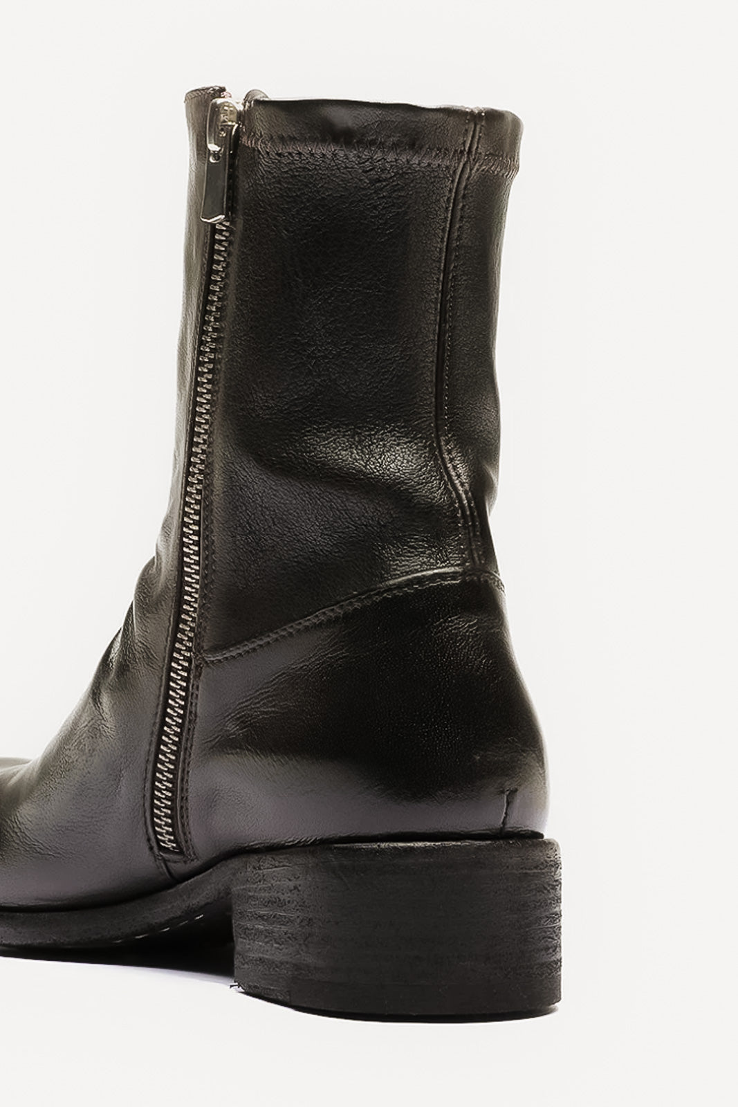 Zip-Stretch Boot Lison | Ebano Washed Buffalo Leather