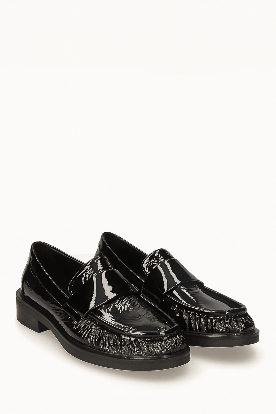 Scrunch Loafer Romy | Black Patent Nappa Leather