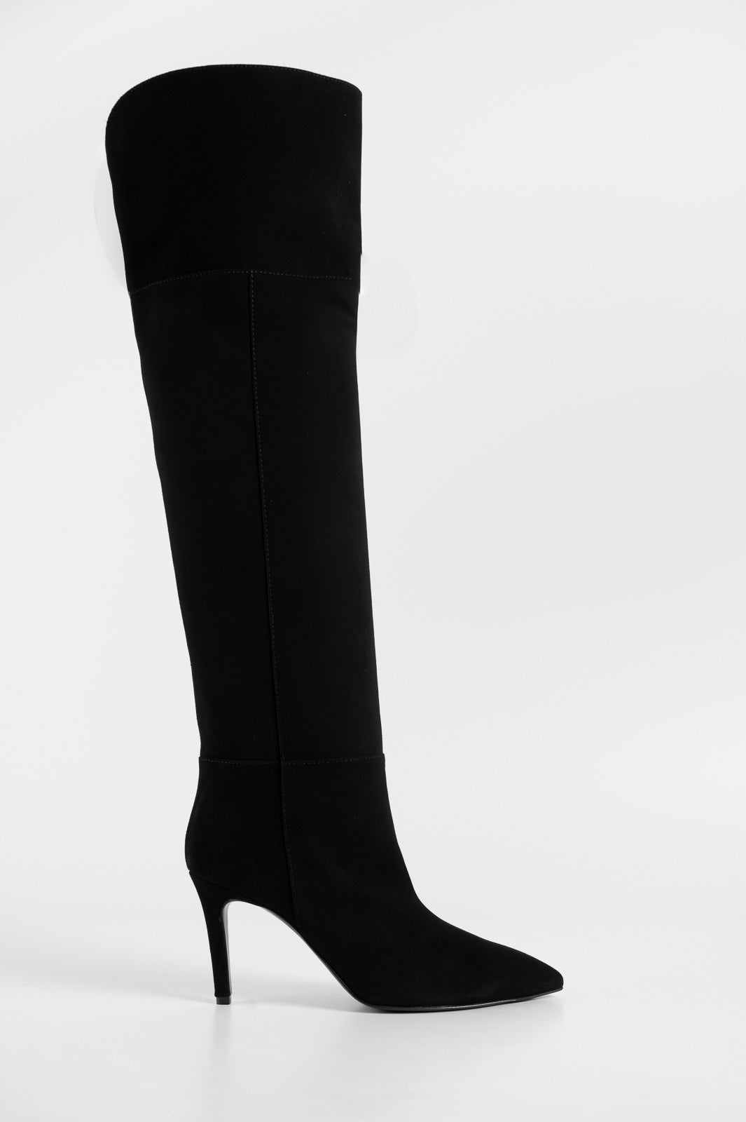 Over-Knee Boot Aveline 8cm | Midnight Black Suede