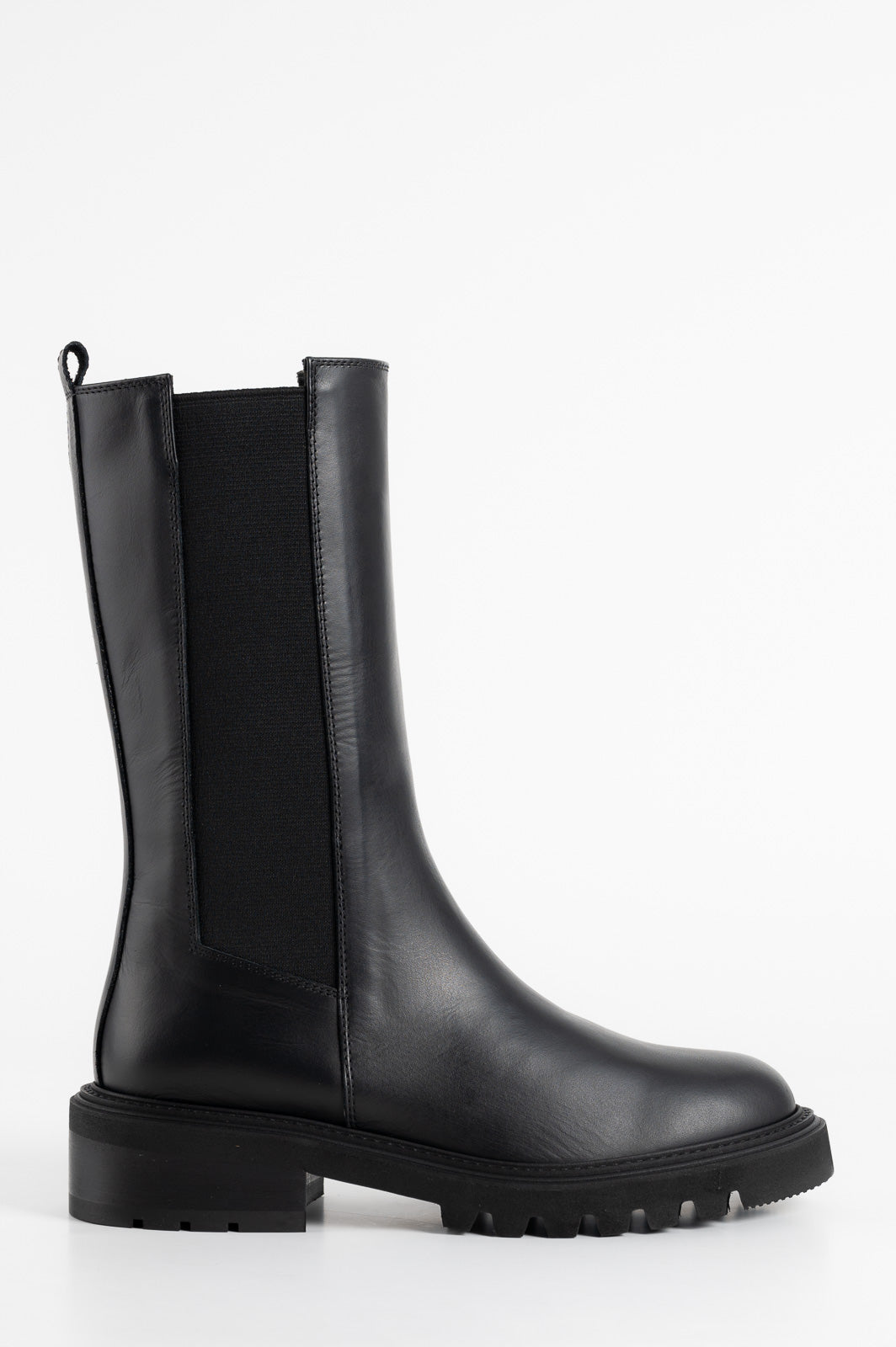 Stretch Boot Malibu | Noble Black Calf Leather