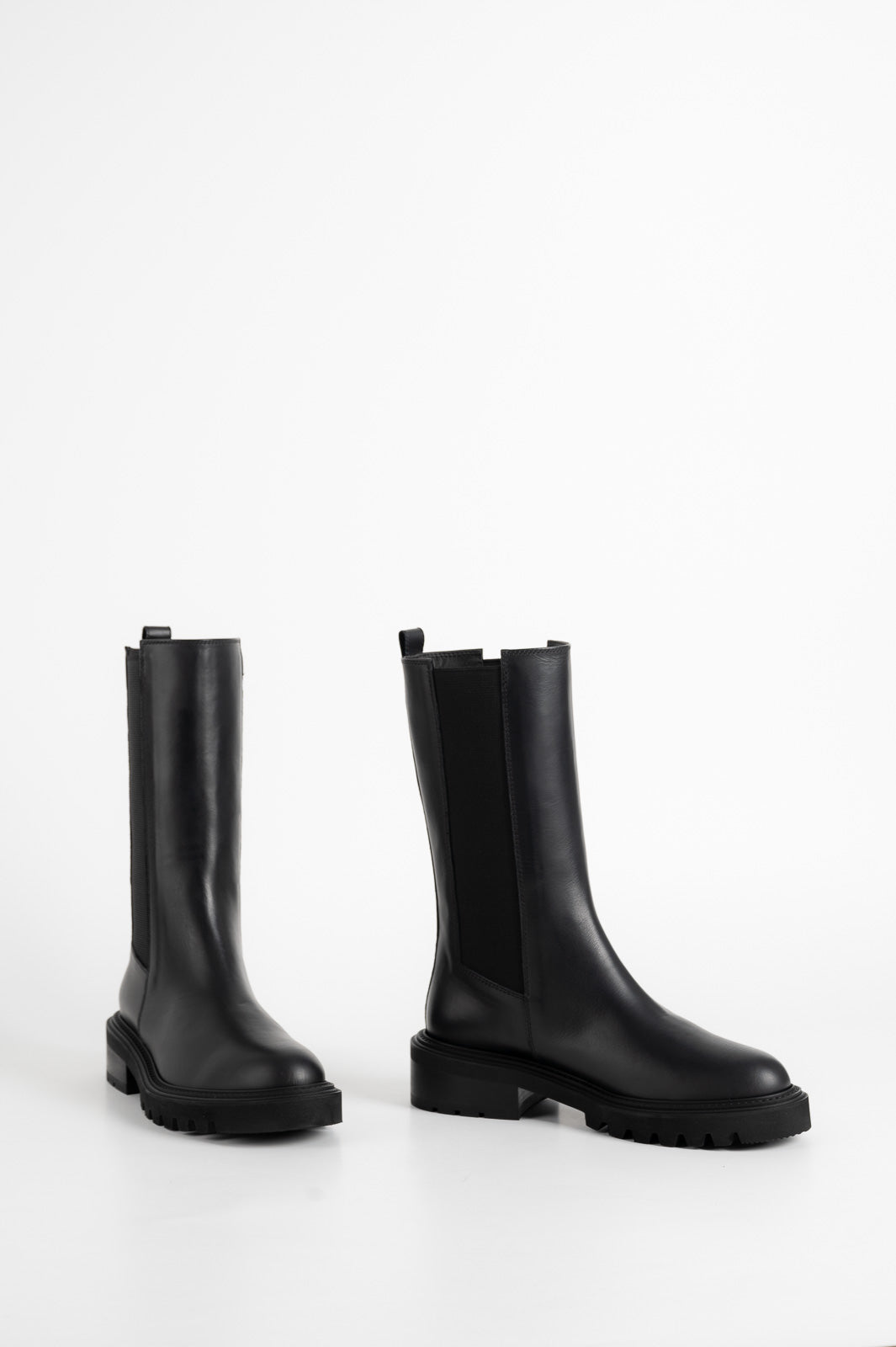 Stretch Boot Malibu | Noble Black Calf Leather