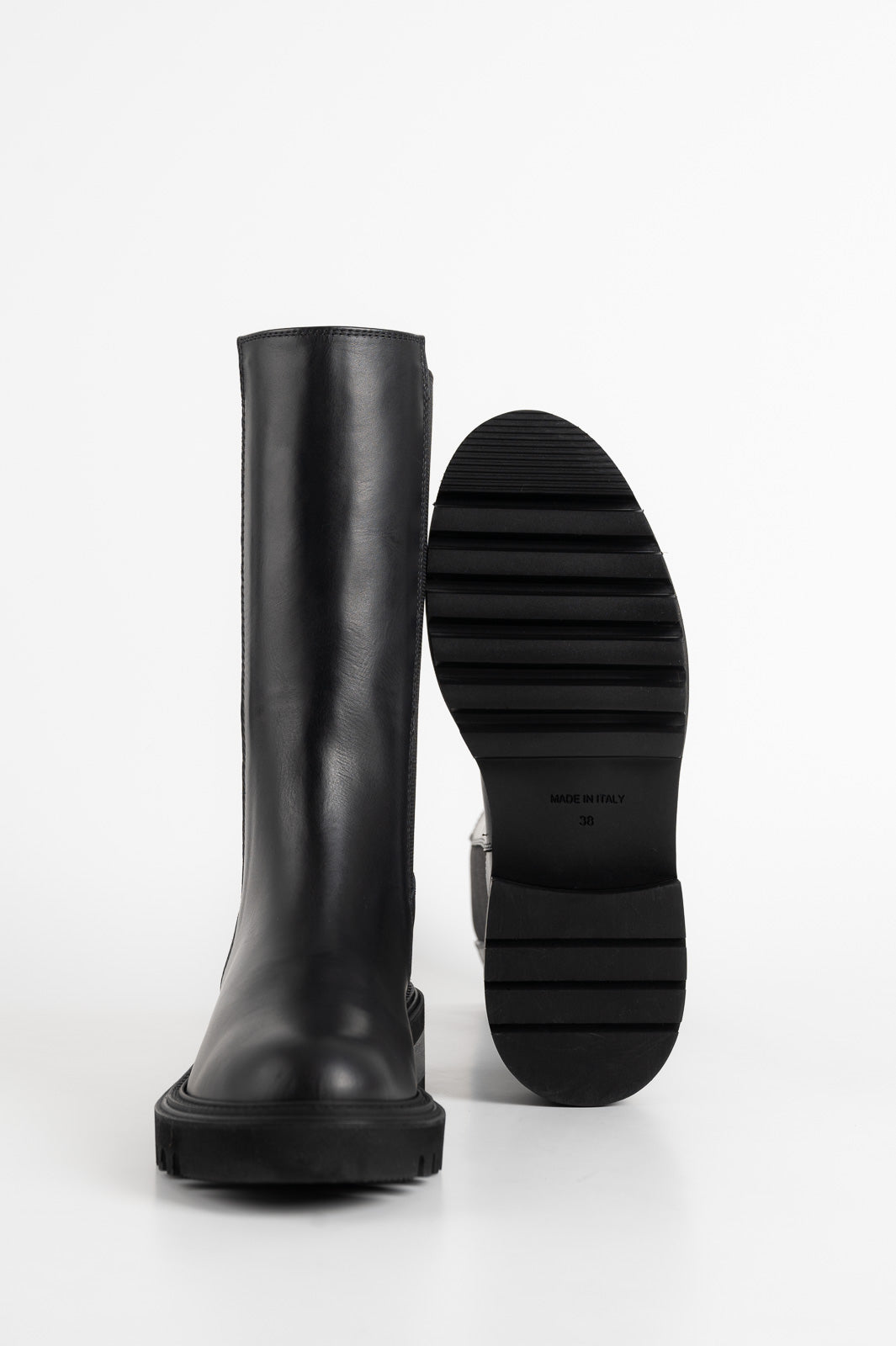 Stretch Boot Malibu | Noble Black Calf Leather