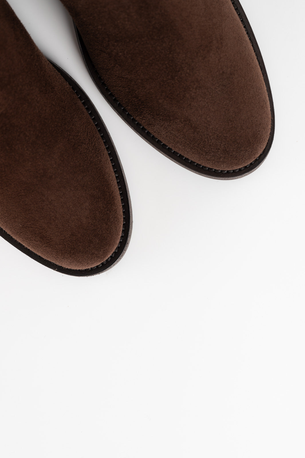 High Boot Noema 5cm Wedge | Cacao Brown Suede Fringes