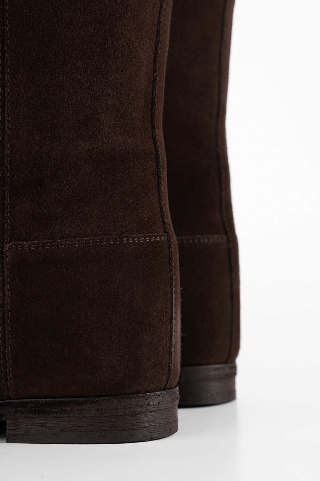 High Boot Siona 5cm Wedge | Cacao Brown Suede