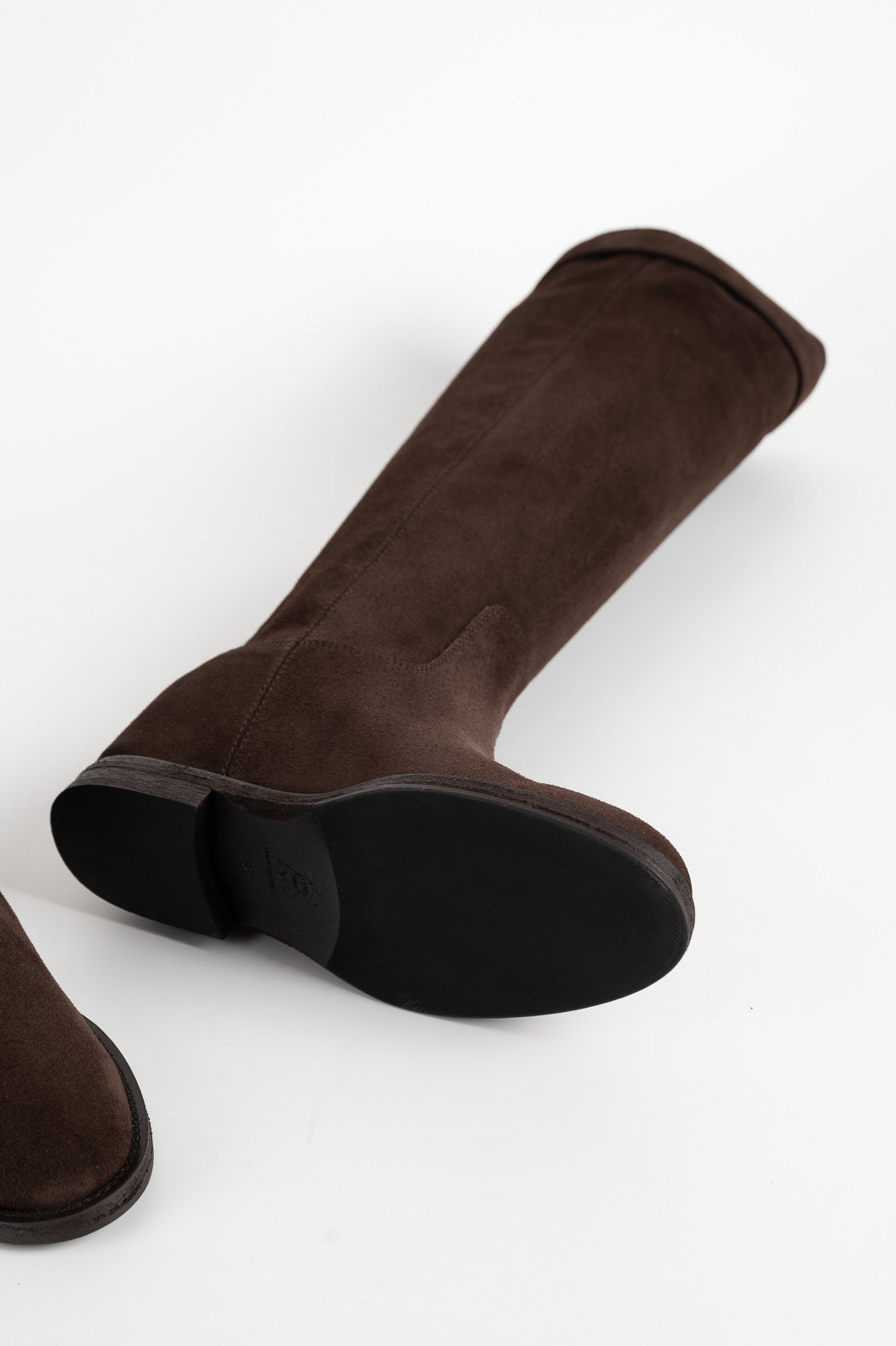 High Boot Siona 5cm Wedge | Cacao Brown Suede