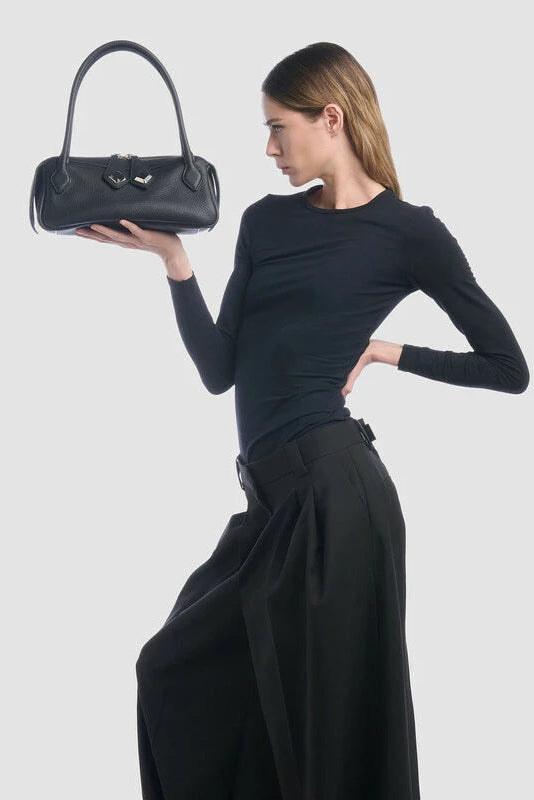 Bag Anna | Elegant Black Calf Leather