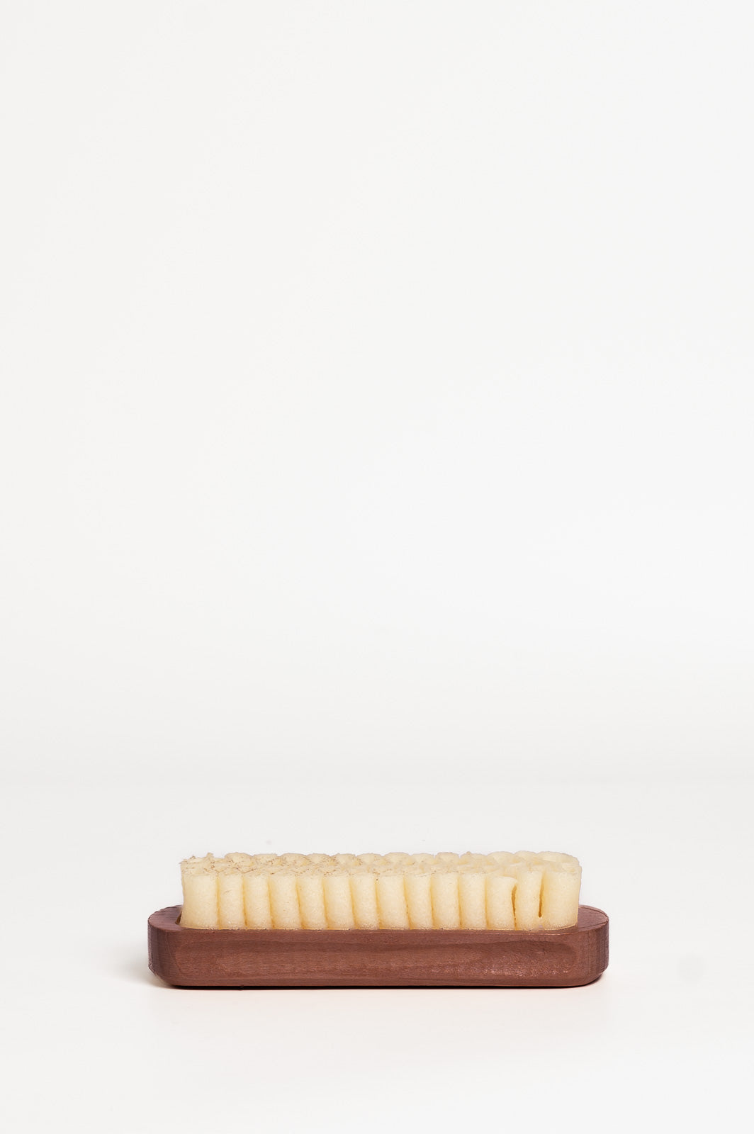 Suede Cleaning Brush 12cm | Natural Crepe & Sipo Wood