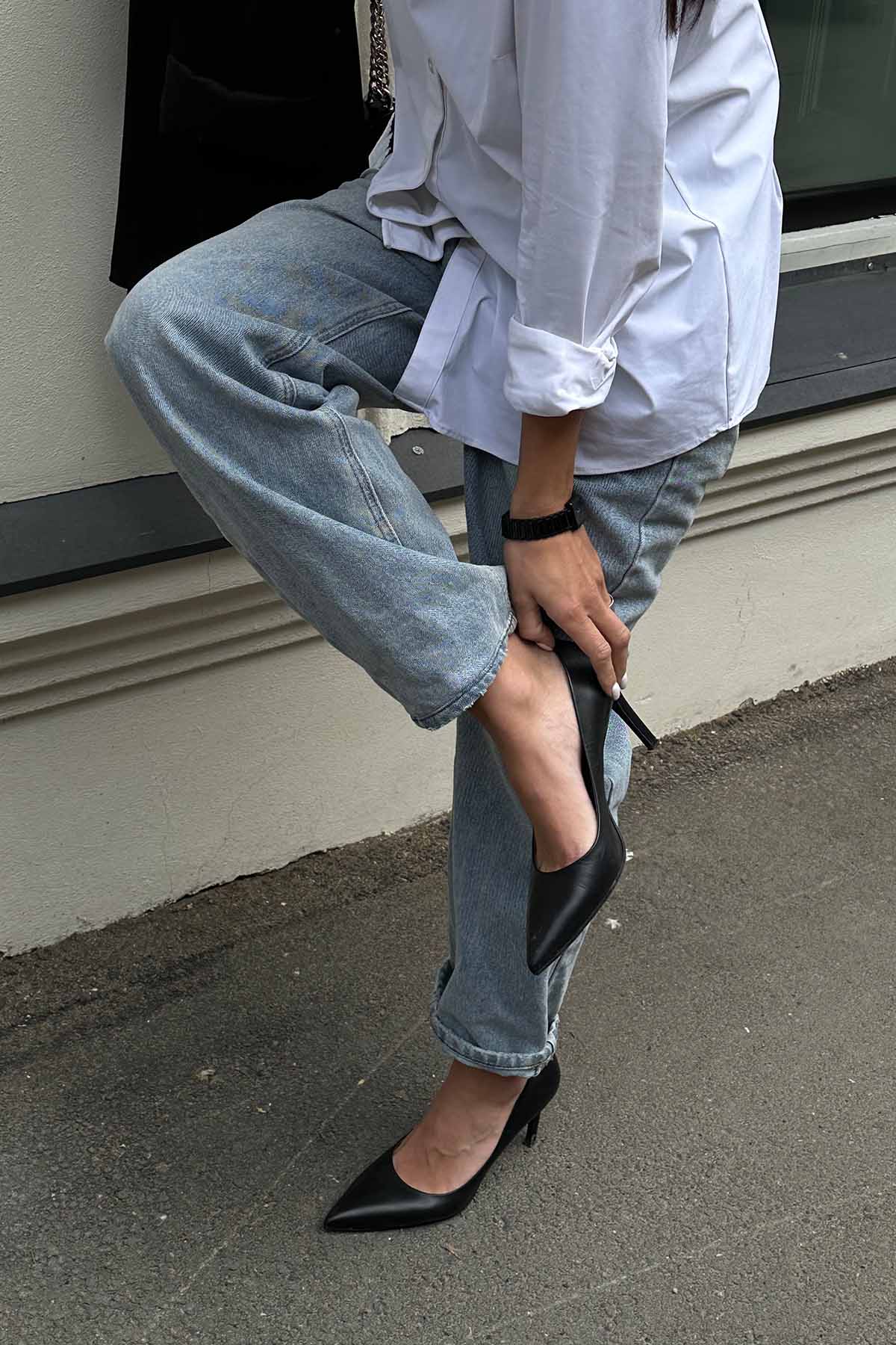 Pump Mia 8cm | Black Nappa Leather