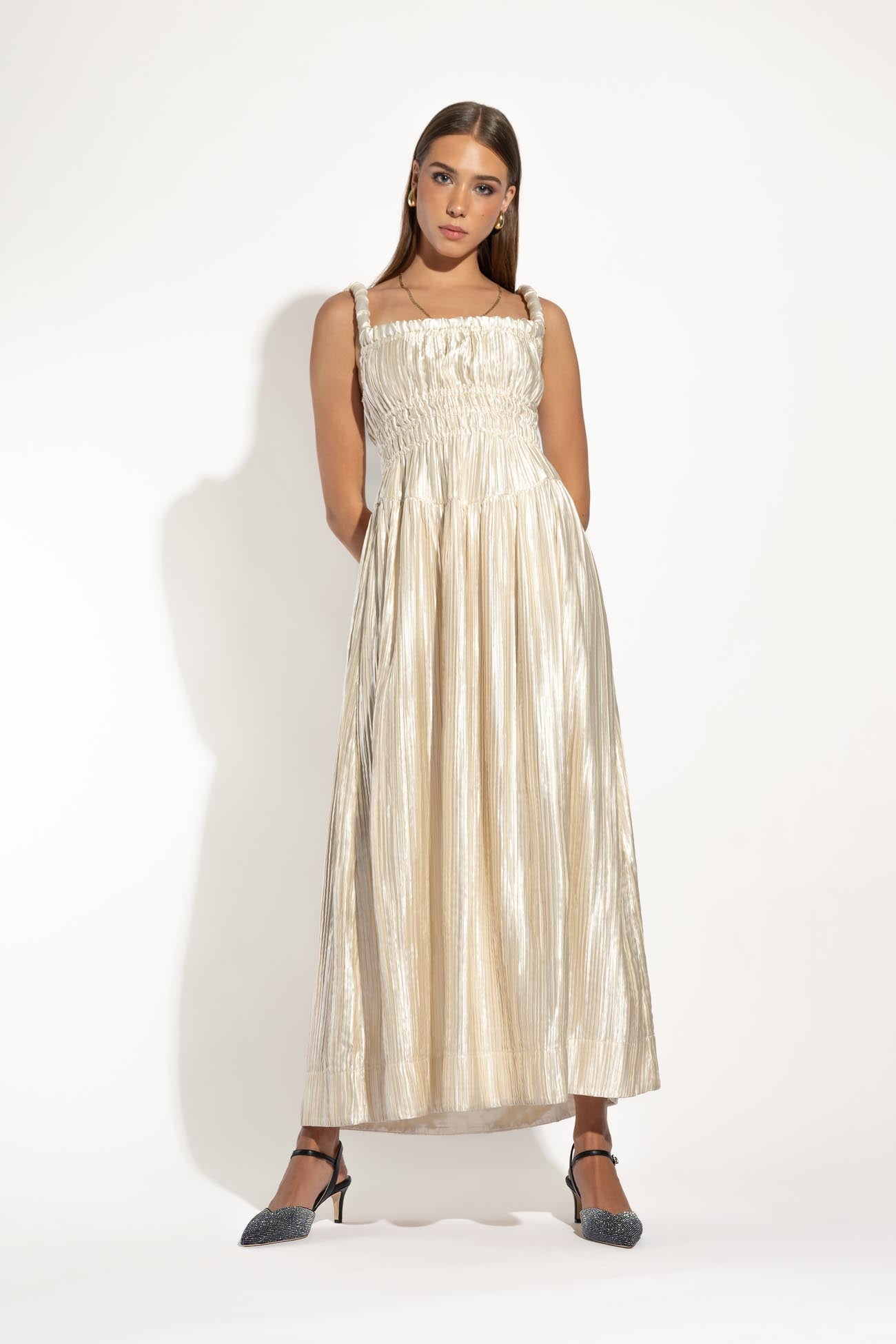 Sparkle Pump Carrie | Black Leather