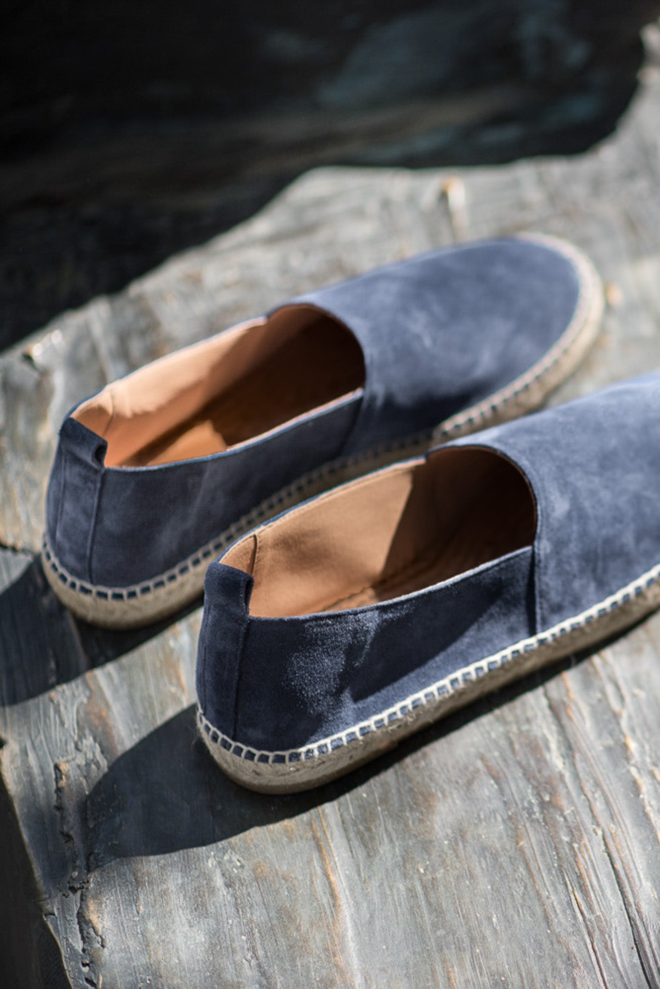 Men's Espadrille | Soft Blue Suede