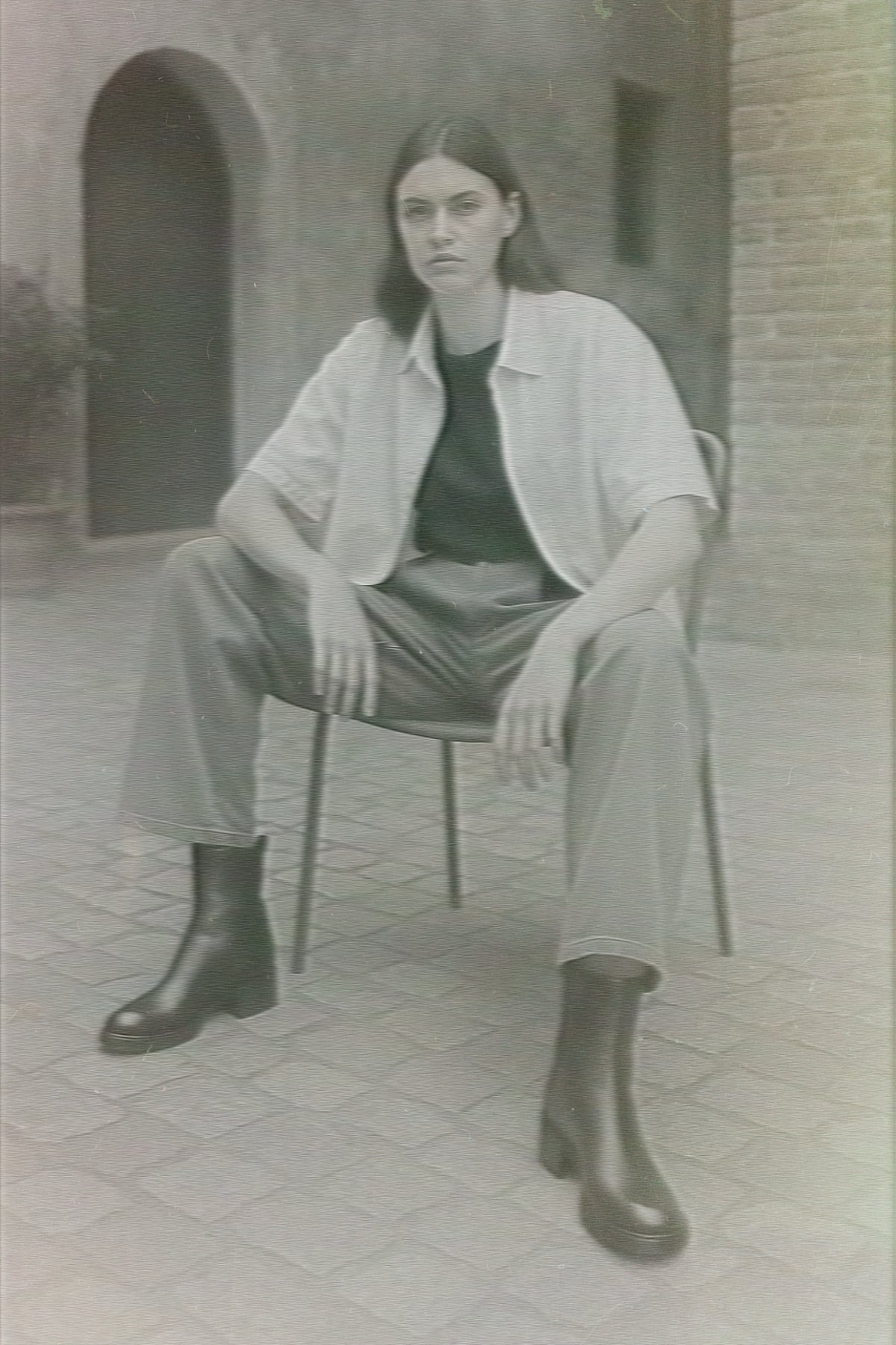 Heeled Boot Arizona | Grained Black Calf Leather