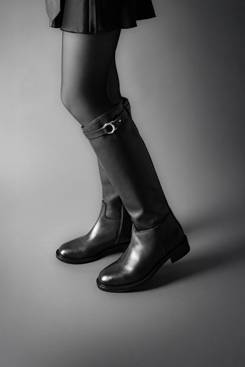 High Boot Giulia | Dark Brown Leather