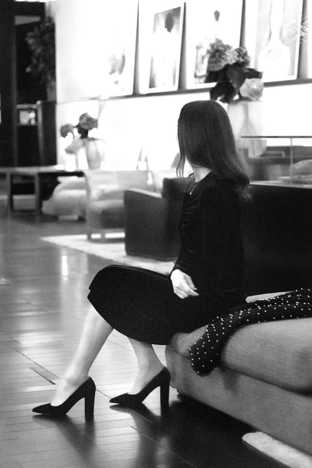 Classic Pump Block 8cm | Black Suede