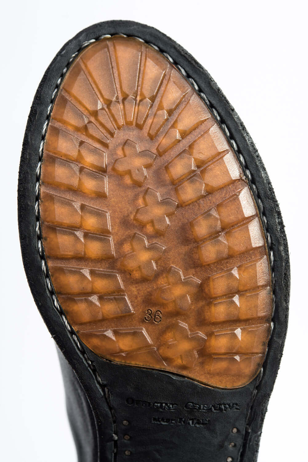 Zipper Boot Lison | Black Washed Buffalo Leather