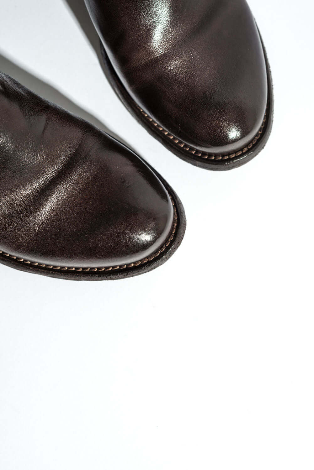 Zipper Boot Lison | Brown Washed Buffalo Leather