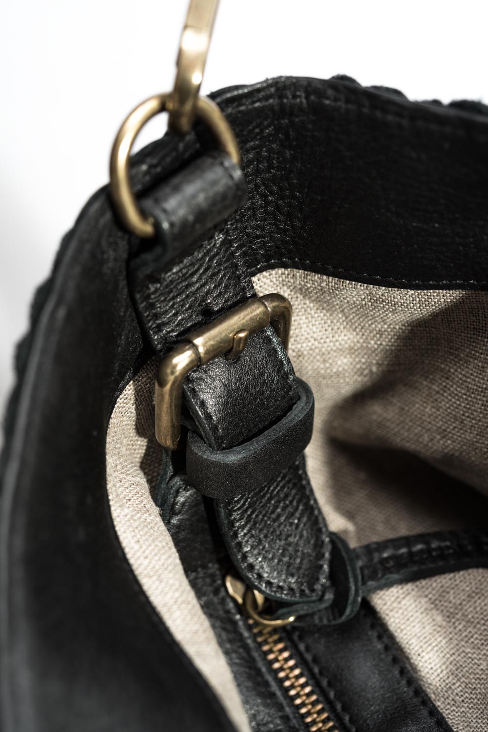 Tote Bag Class | Black Woven Calf Leather