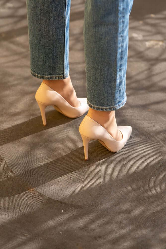 Classic Pump Stiletto 10cm | Off-White Nappa Leather