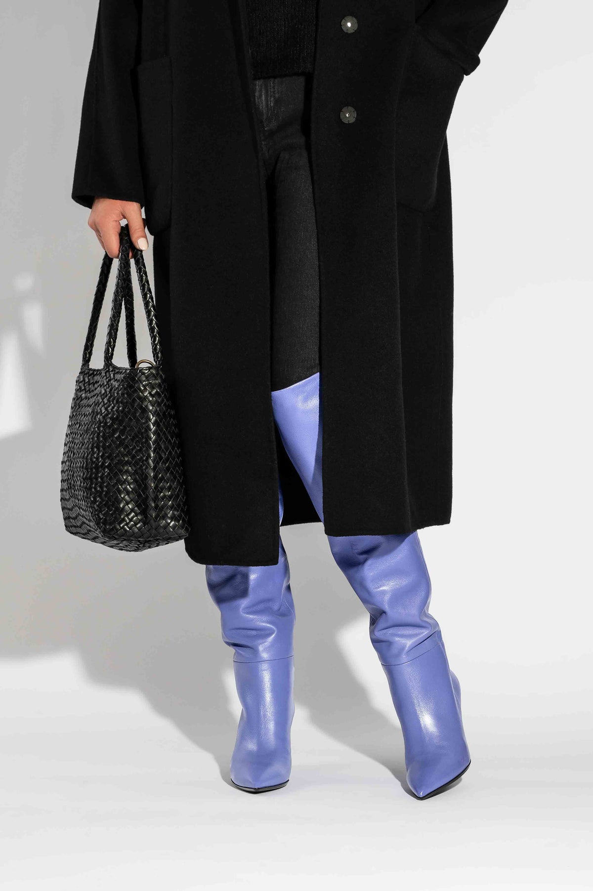 High Boot Shei | Purple Calf Leather