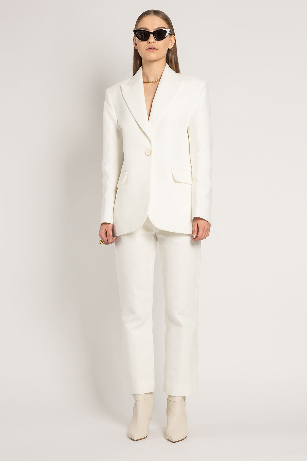 High Boot Palm | White Nappa Leather