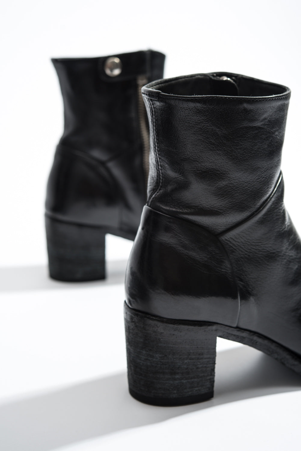 Ankle Boot Sarah | Black Buffalo Leather