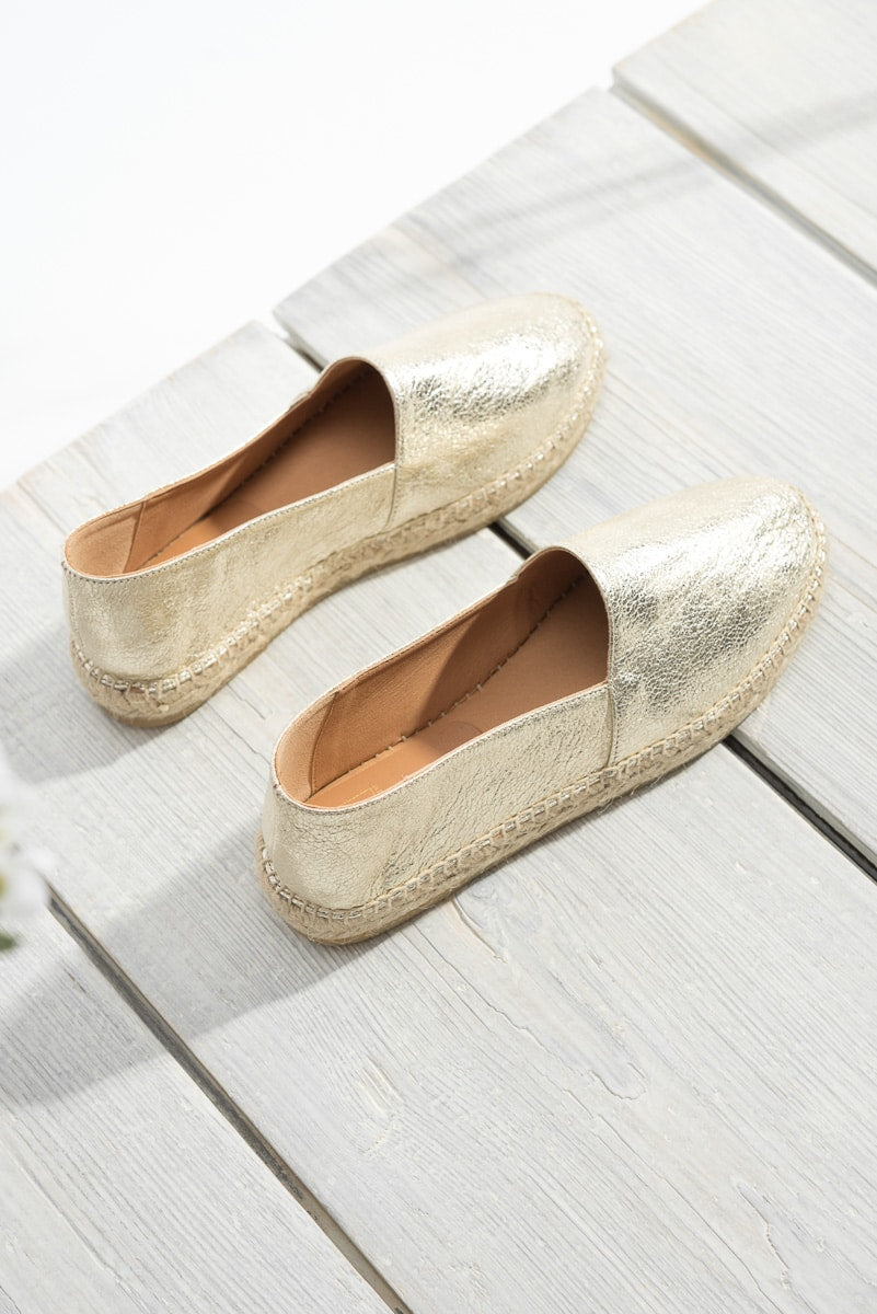 Espadrille Monaco | Platino Nappa Leather