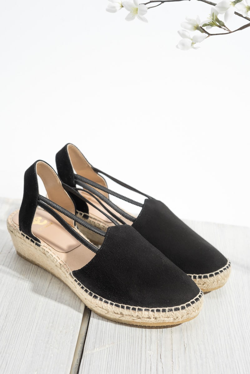 Espadrille Rovinj | Black Suede