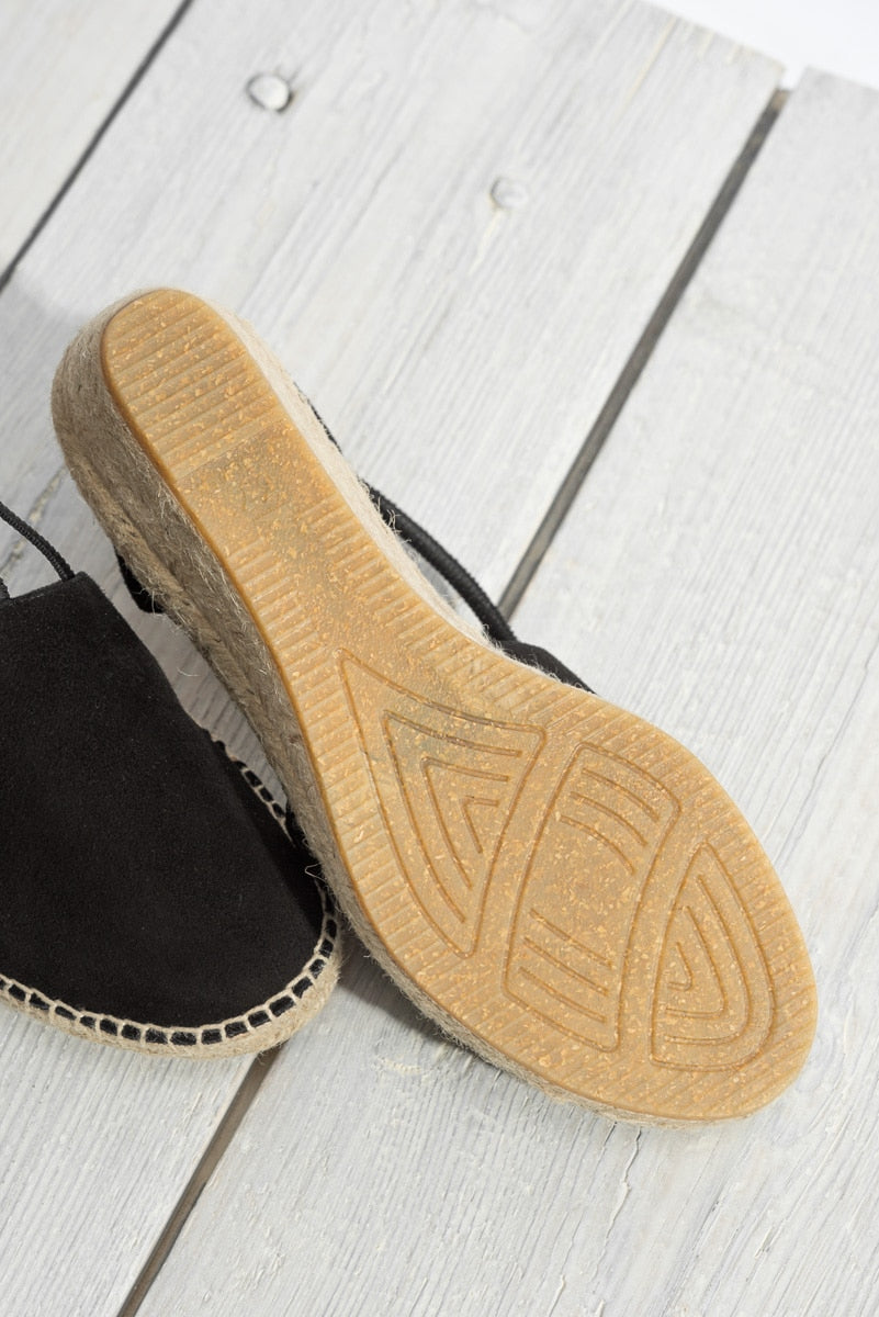 Espadrille Rovinj | Black Suede