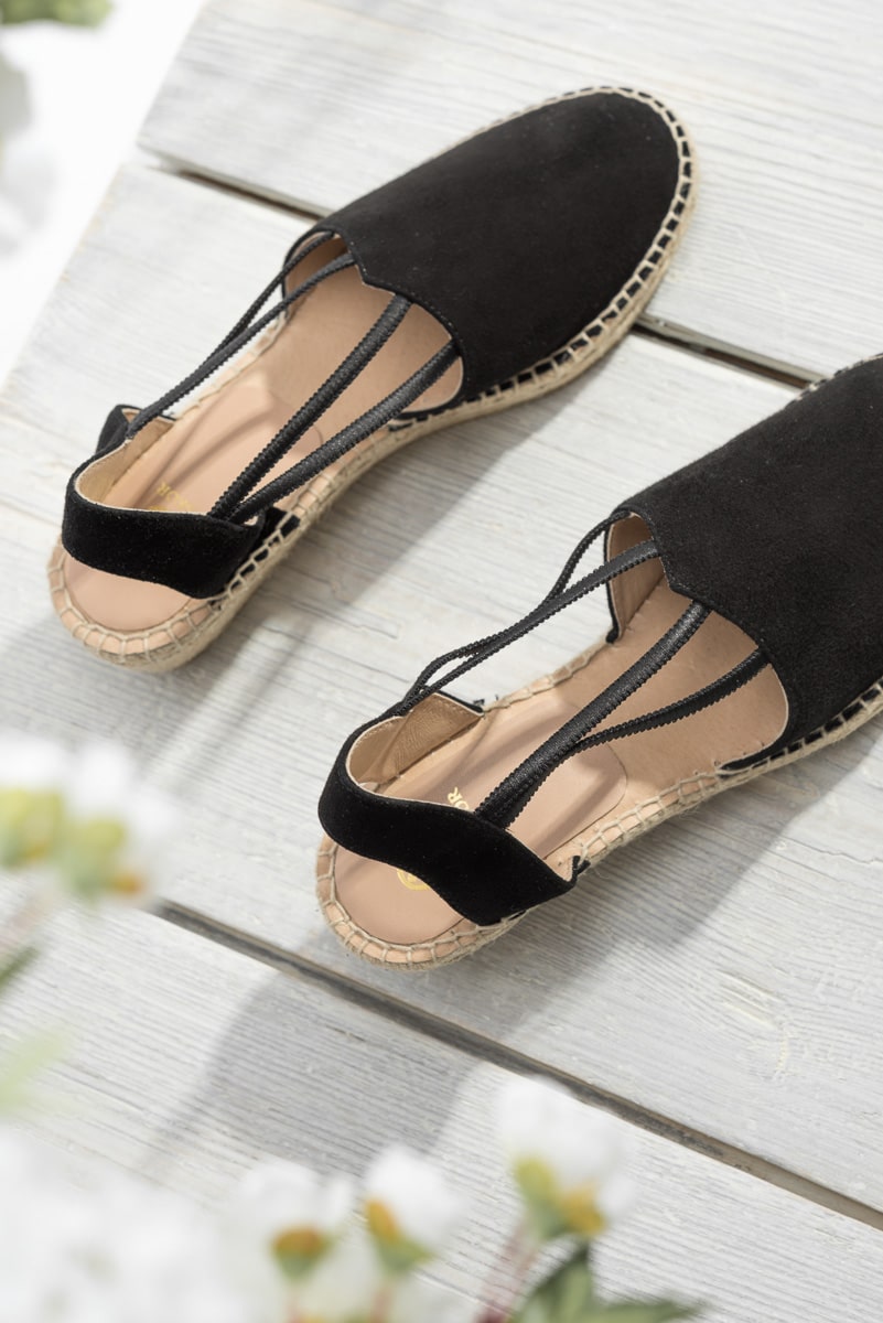 Espadrille Rovinj | Black Suede