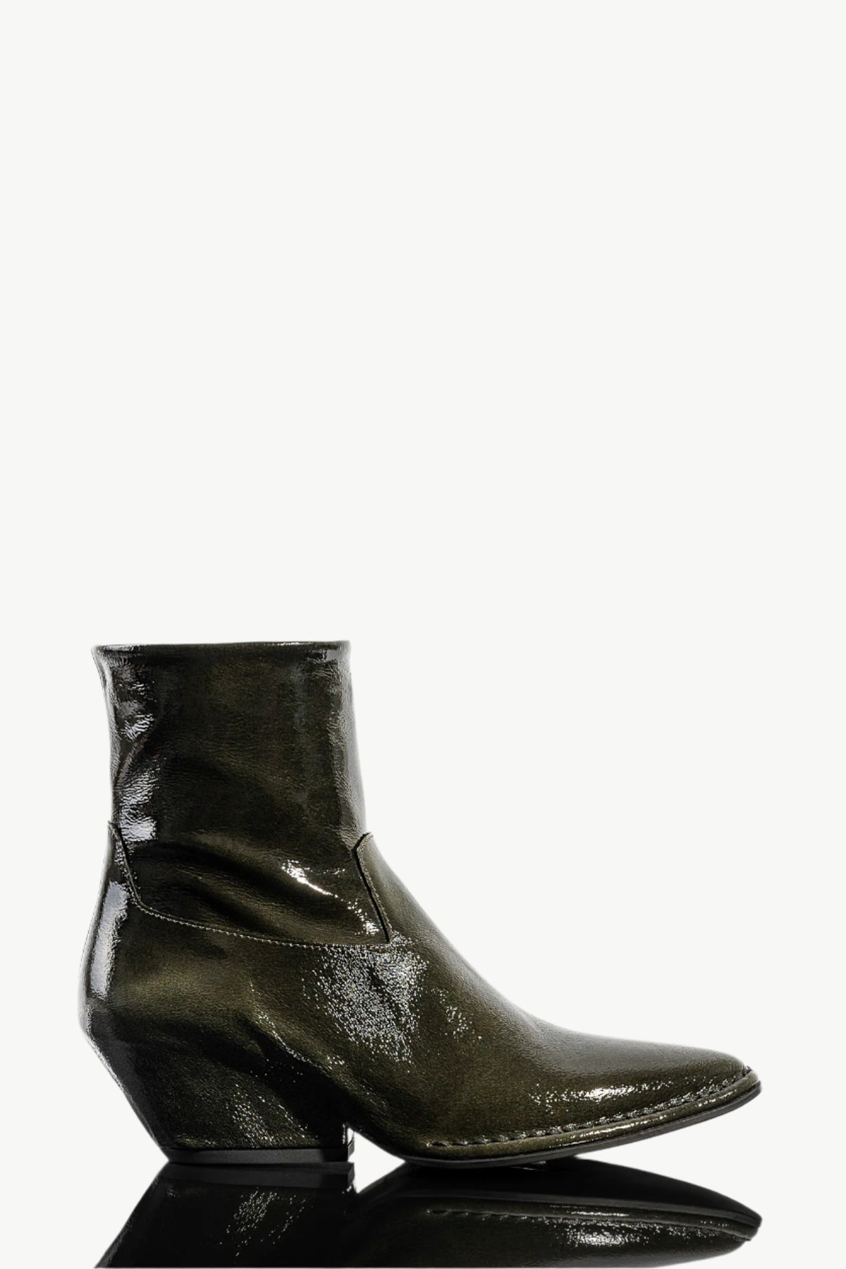 Wedge Boot Crio | Dark Green Patent Leather