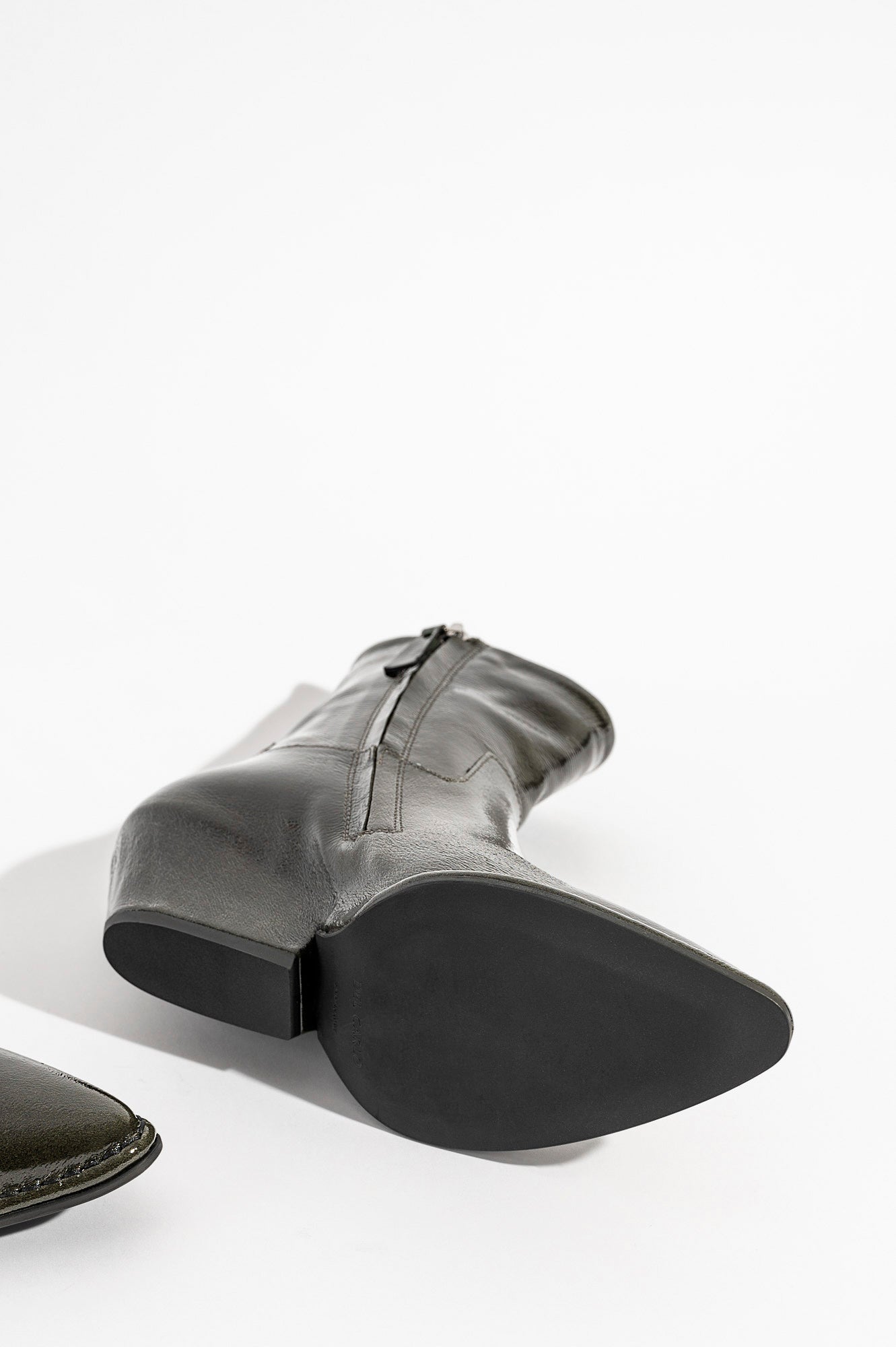 Wedge Boot Crio | Dark Green Patent Leather