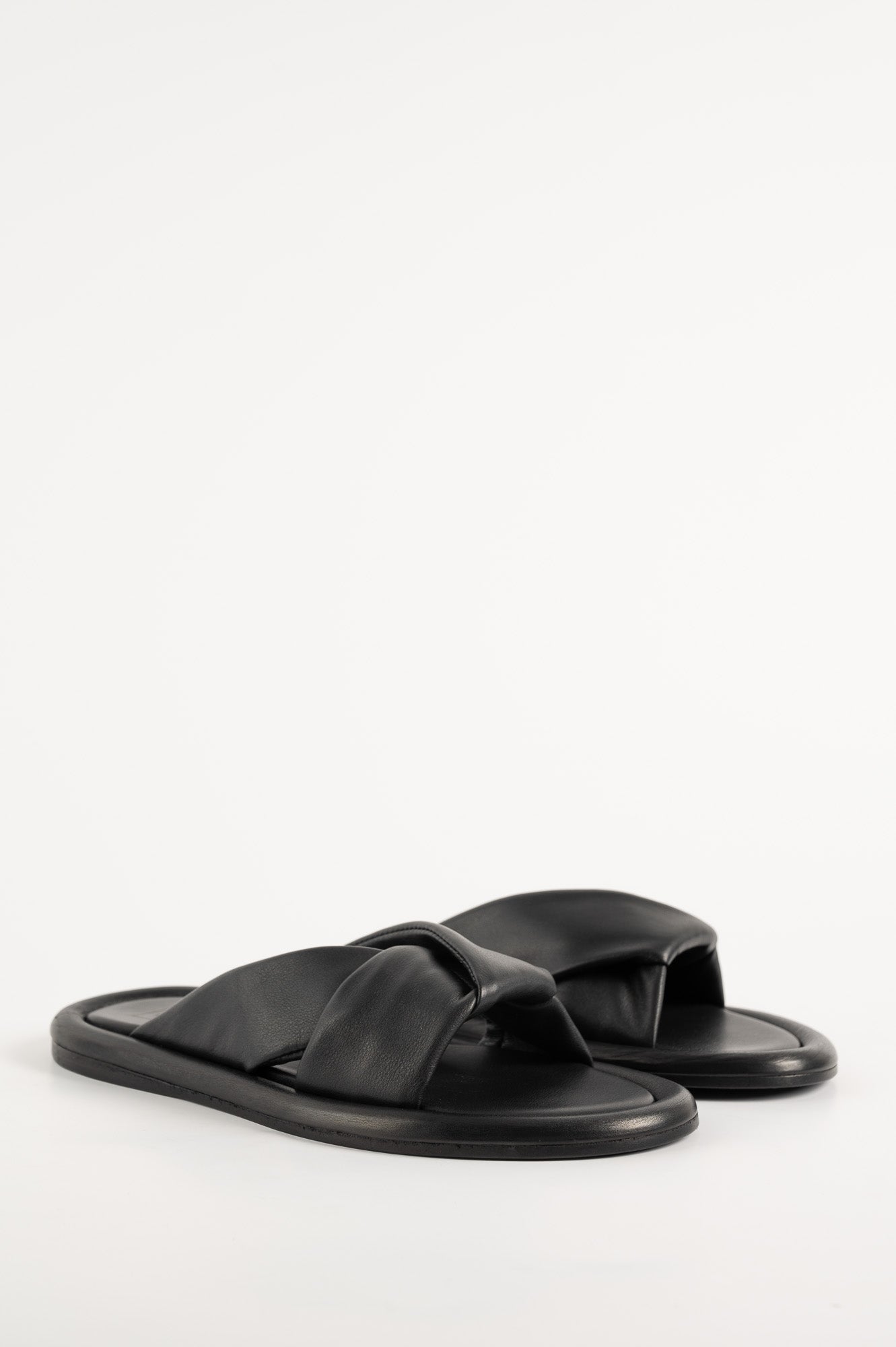 Sandal Terenzia | Black Nappa Leather