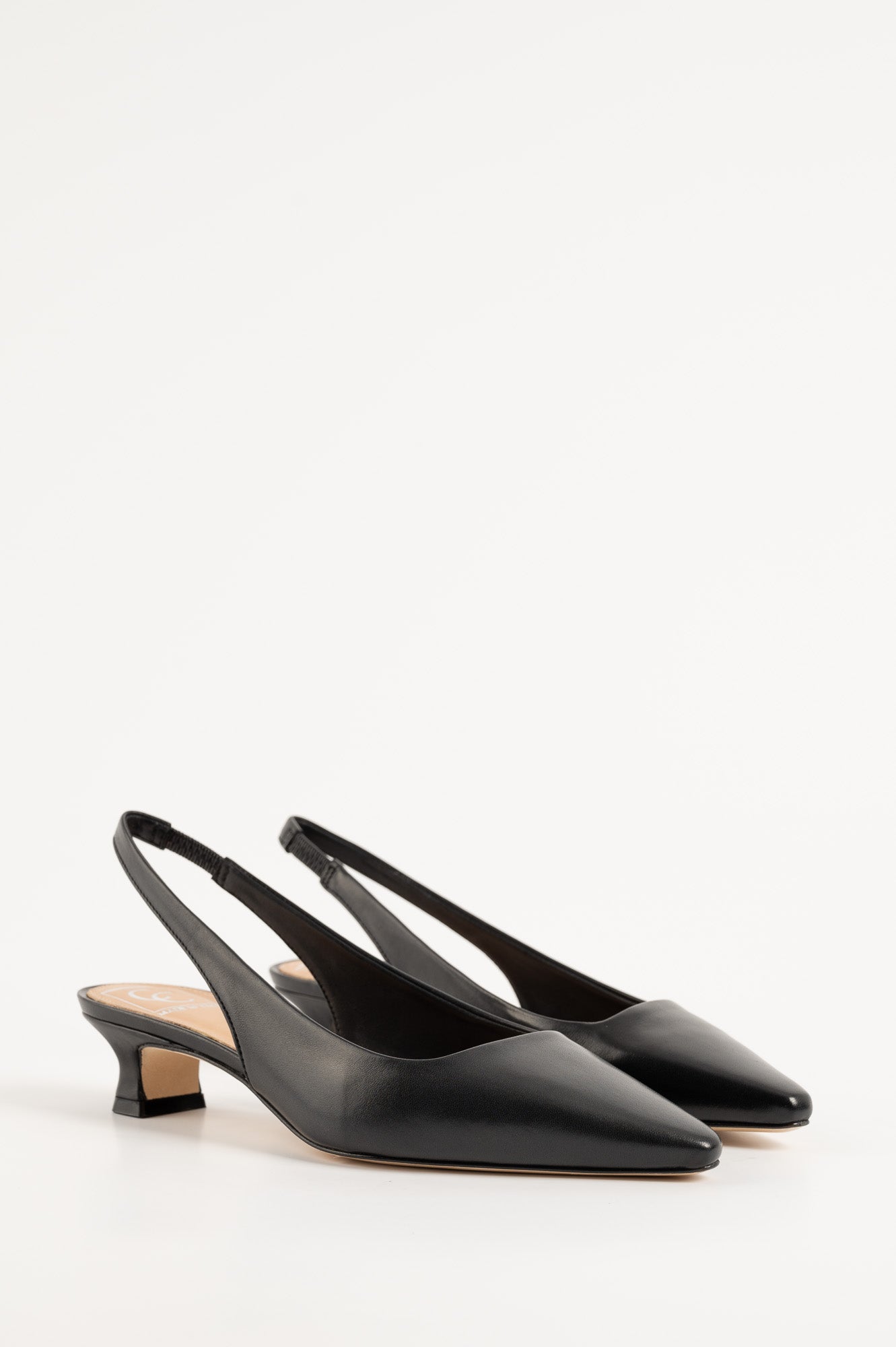 Slingback Pump Bria 804 | Svart Skinn