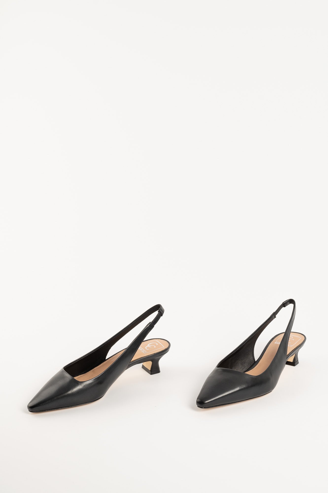 Slingback Pump Bria 804 | Svart Skinn