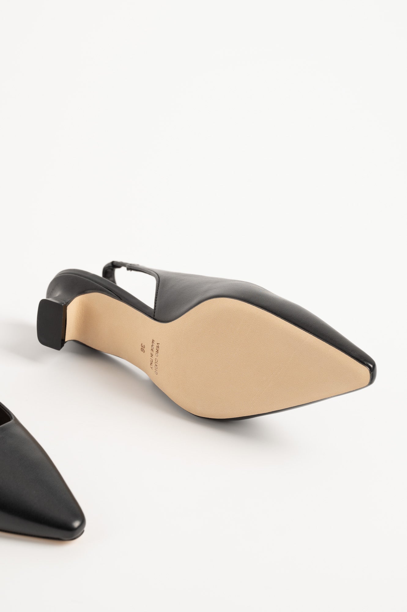 Slingback Pump Bria | Black Nappa Leather
