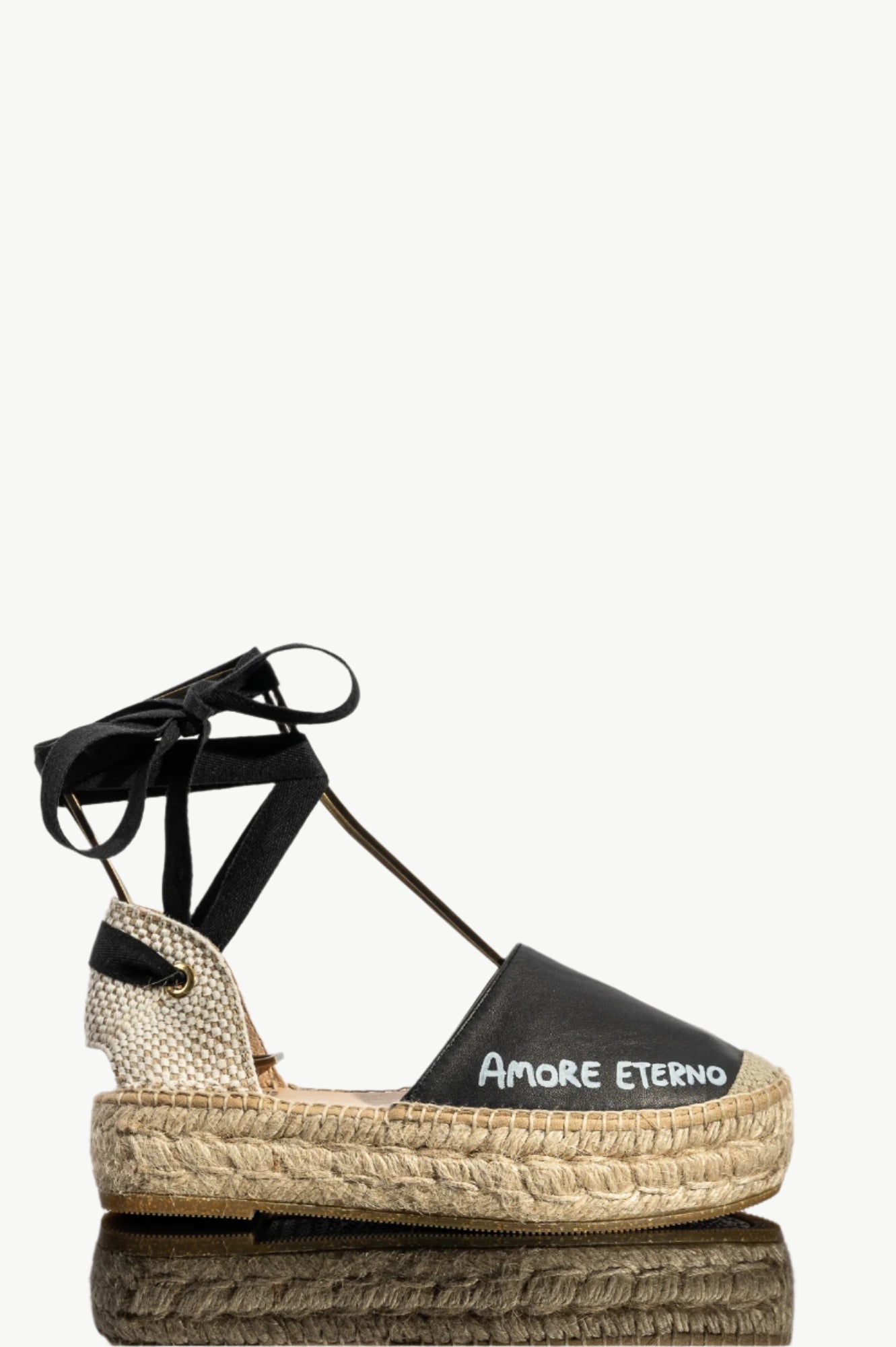 Love Espadrille | Iconic Black Nappa Leather