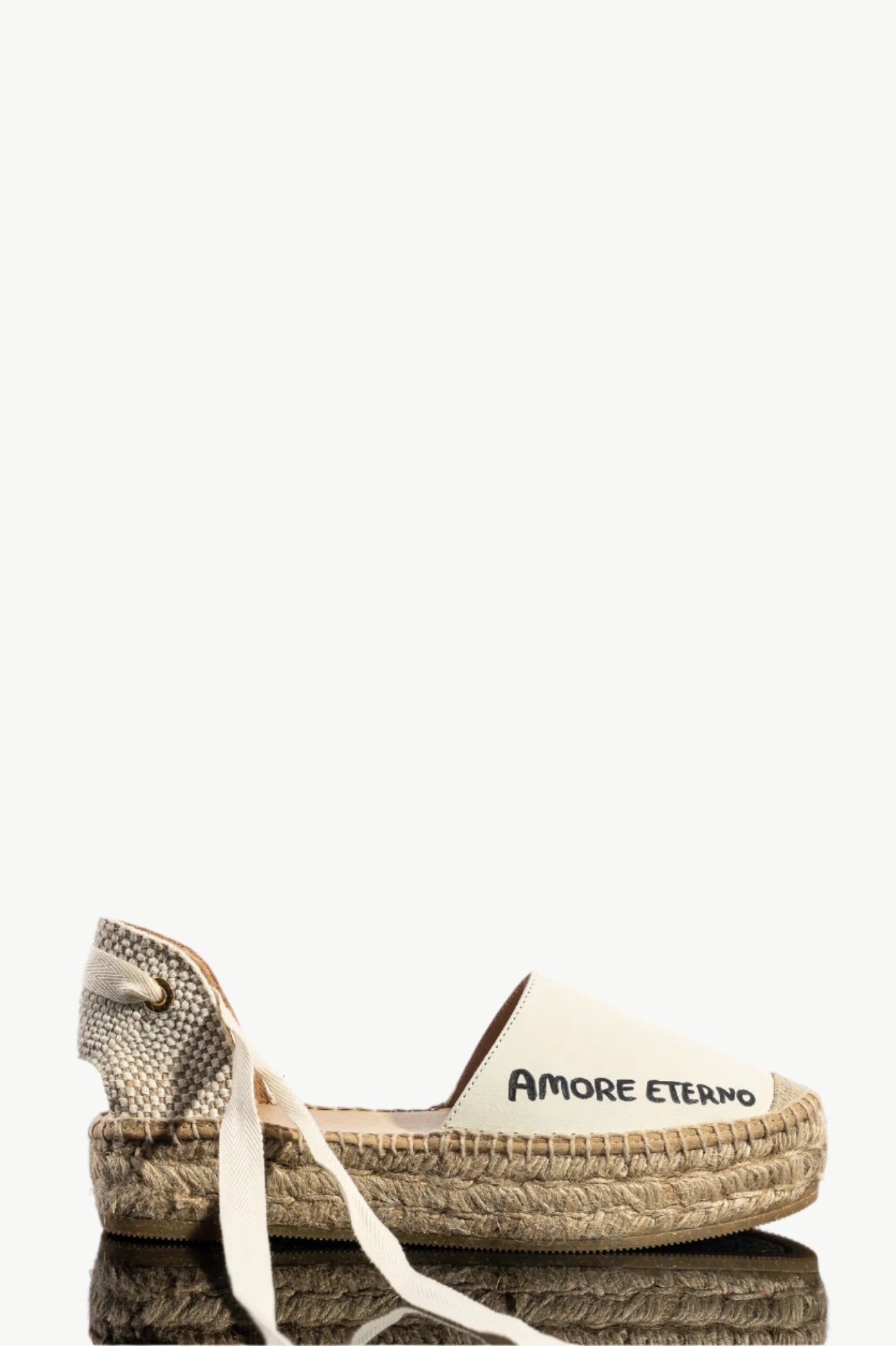 Love Espadrille | Off-White Nappa Leather