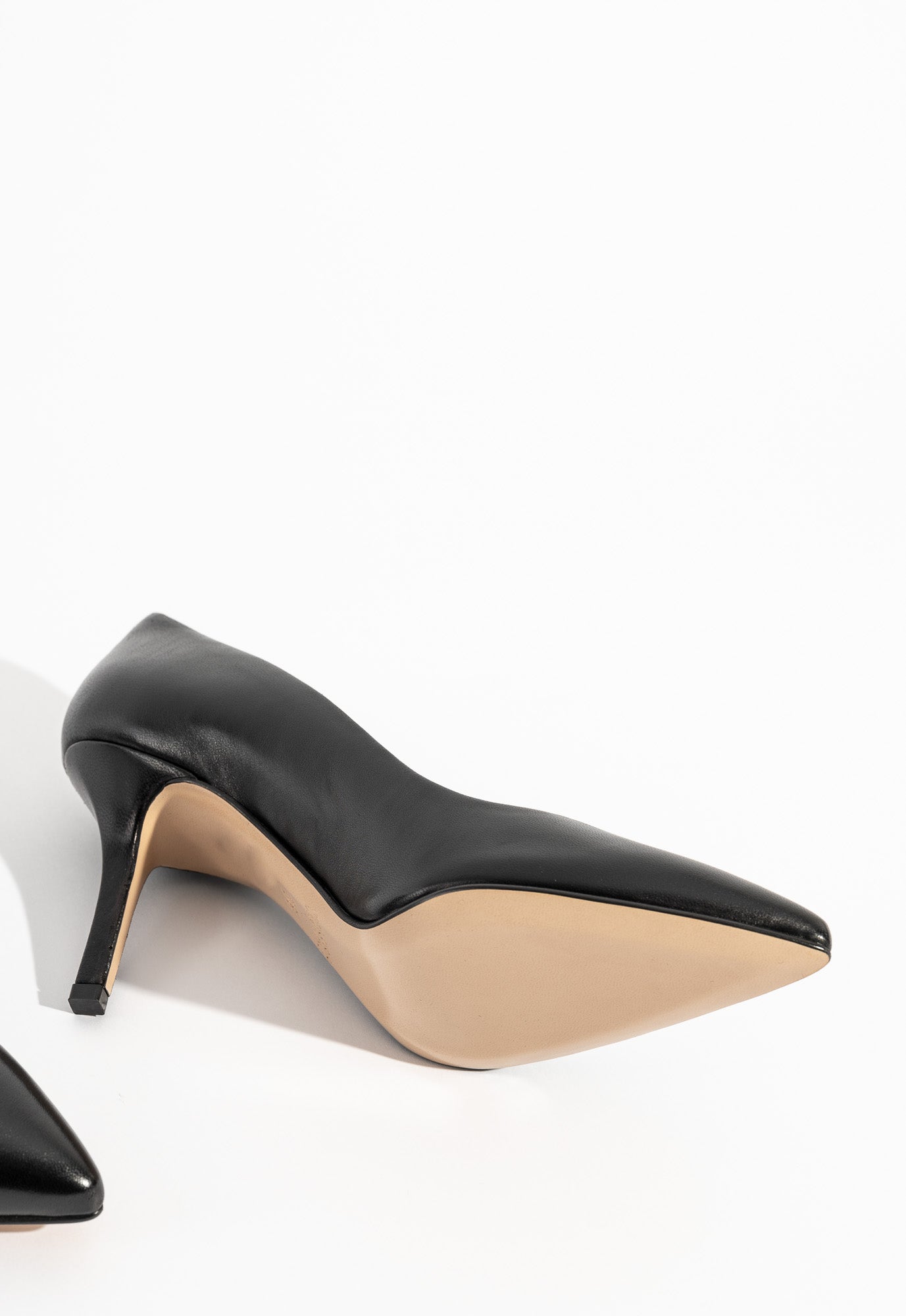 Classic Pump Stiletto 8cm | Black Nappa Leather