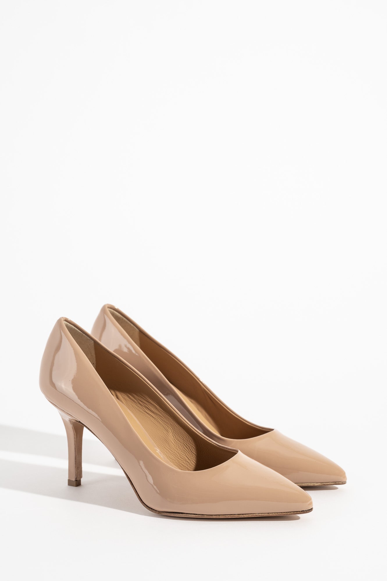 Classic Pump Stiletto 8cm | Blush Beige Patent Leather