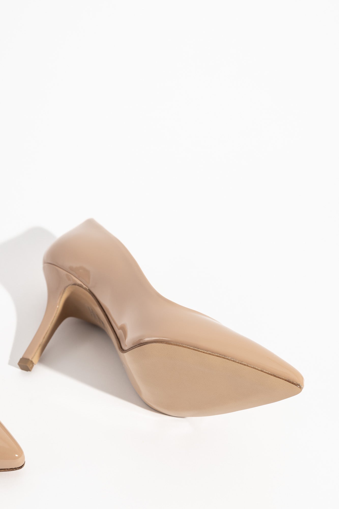 Classic Pump Stiletto 8cm | Blush Beige Patent Leather