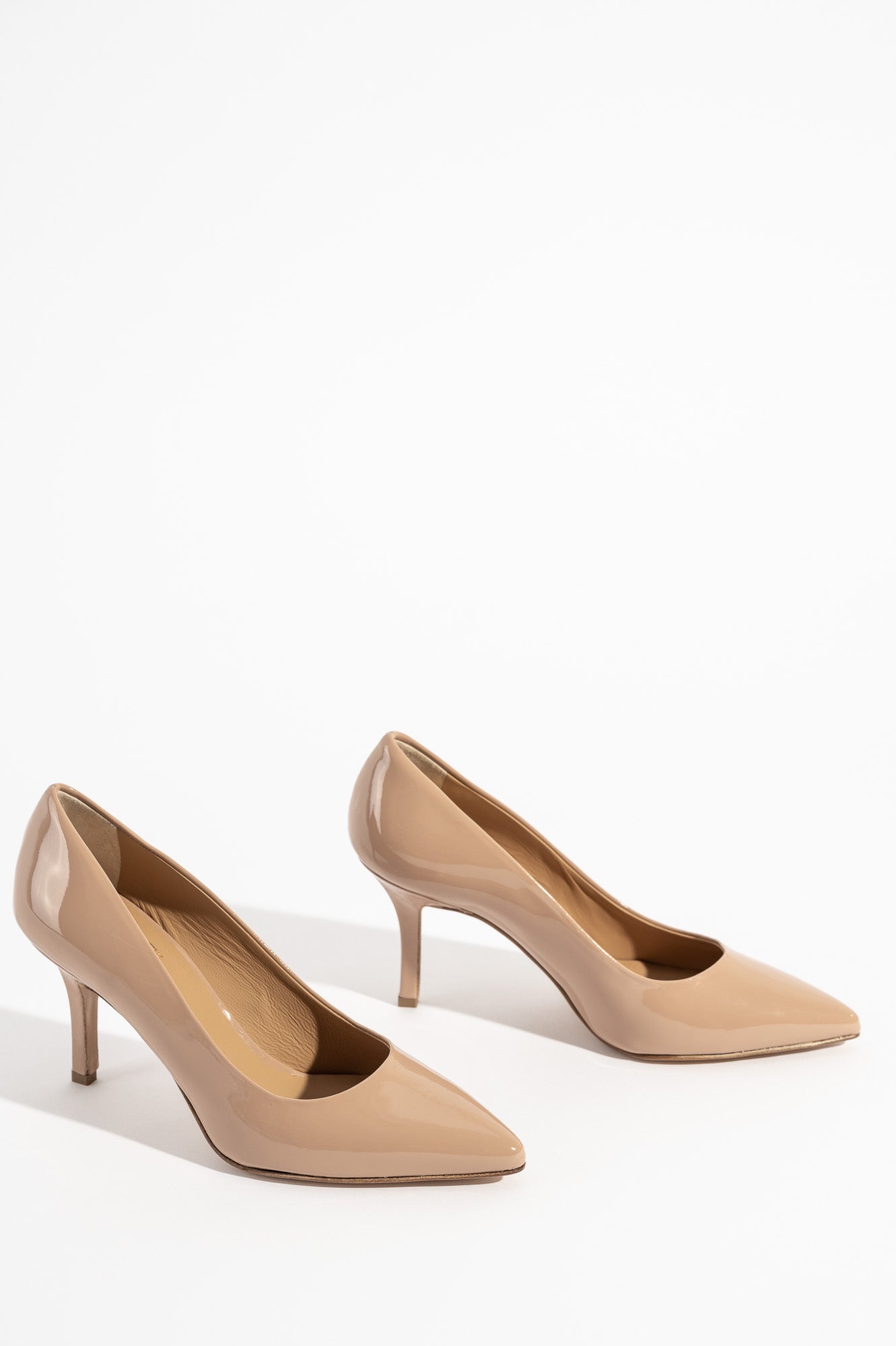 Classic Pump Stiletto 8cm | Blush Beige Patent Leather