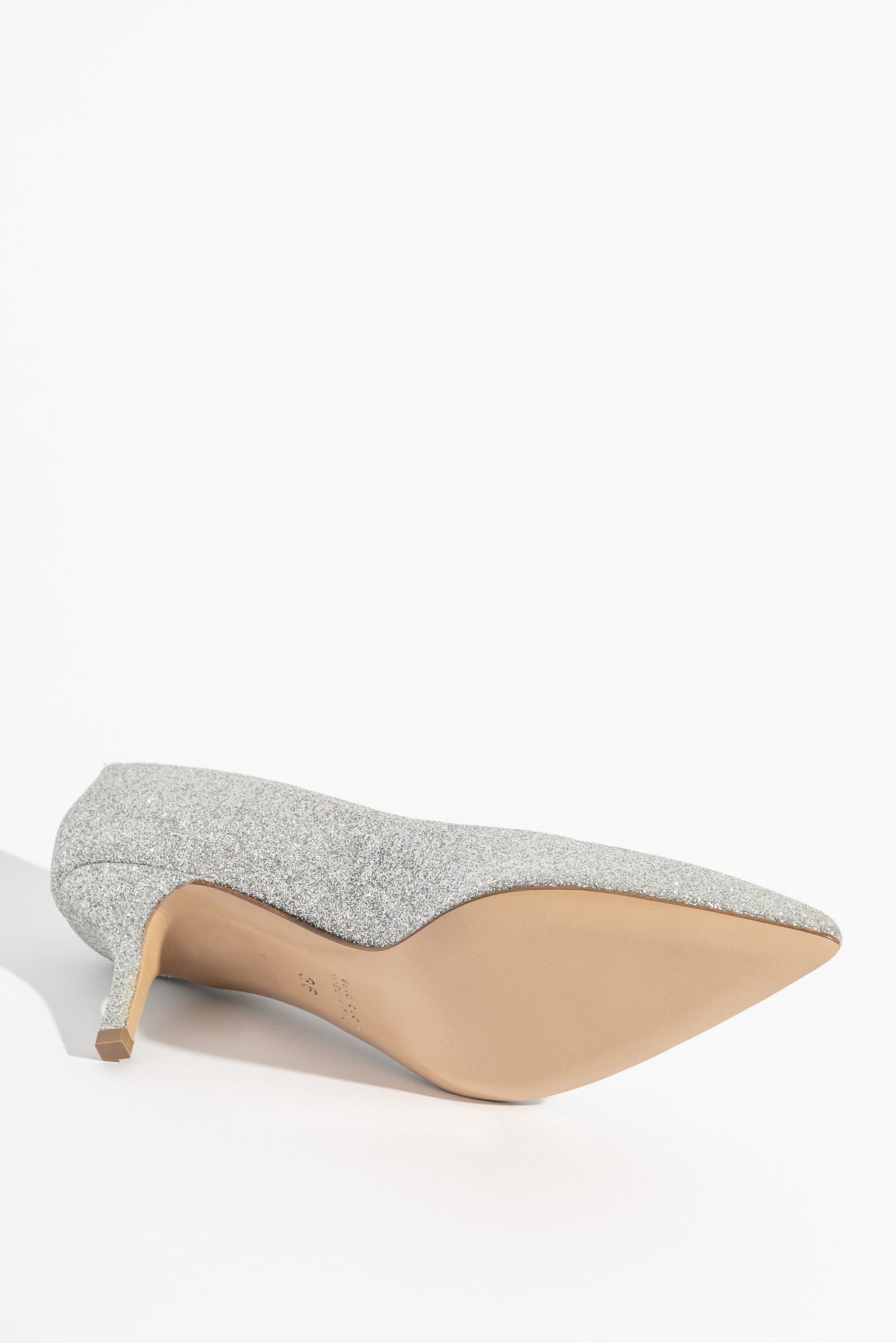 Classic Pump Stiletto 6cm | Crystal Silver Glitter