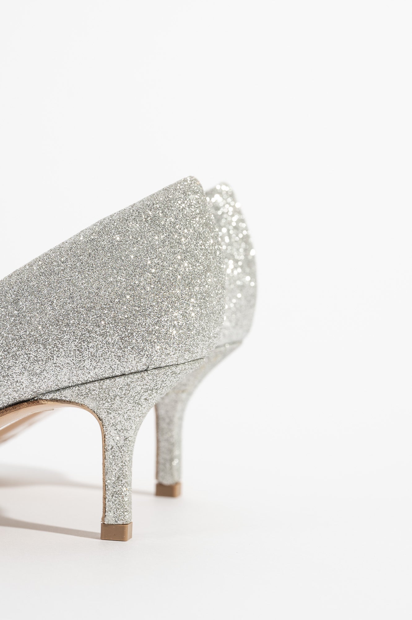 Classic Pump Stiletto 6cm | Crystal Silver Glitter