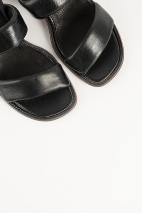 Sandal 124 | Svart Skinn