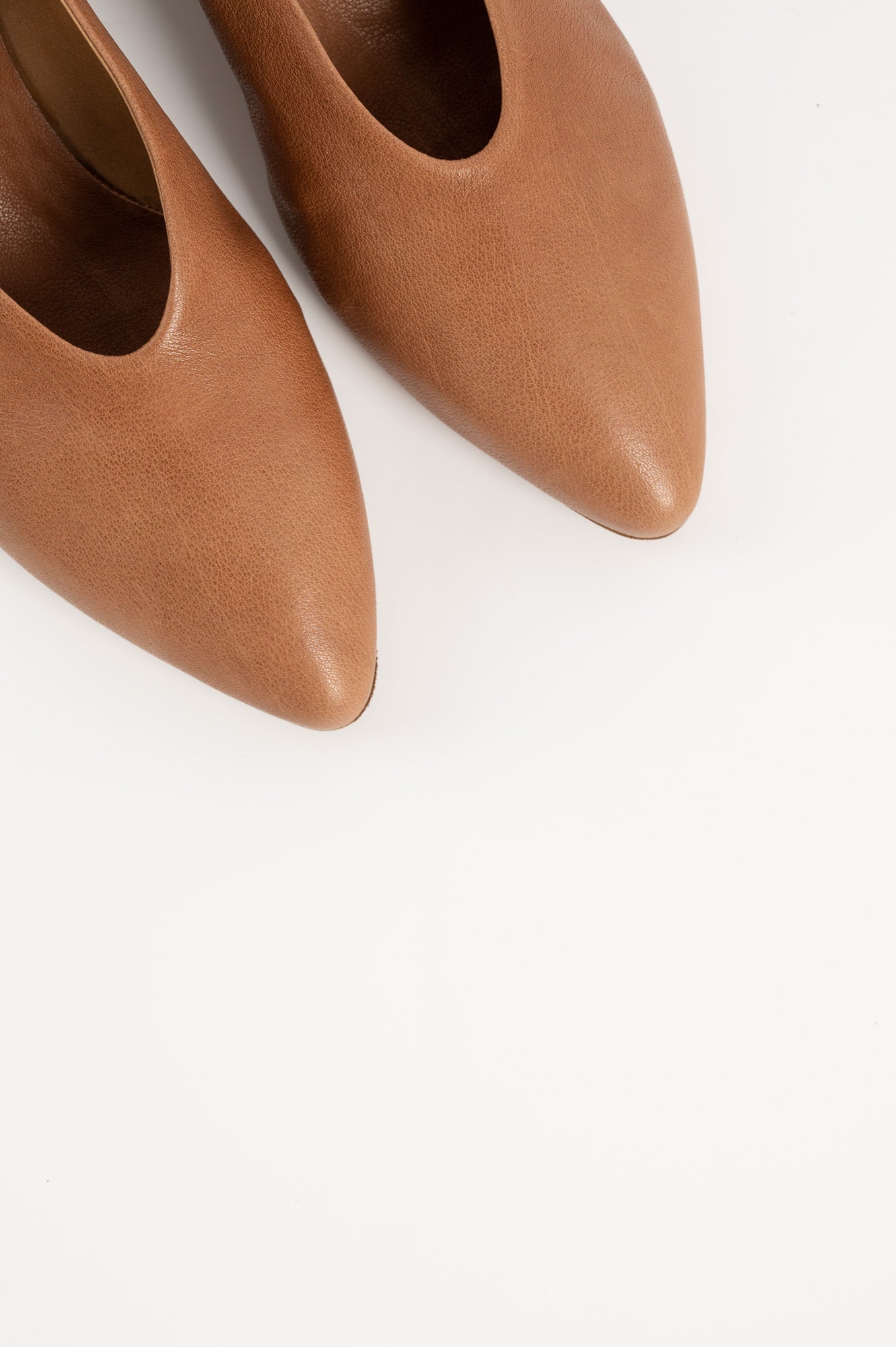 Pump Sally | Brown Buffalo Leather