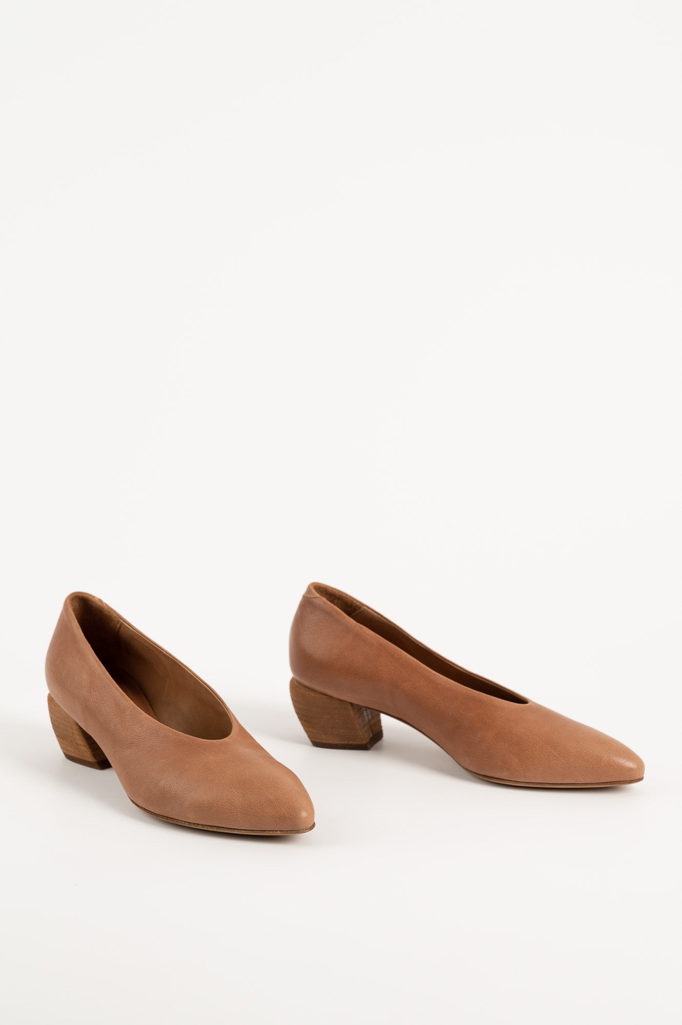 Pump Sally | Brown Buffalo Leather