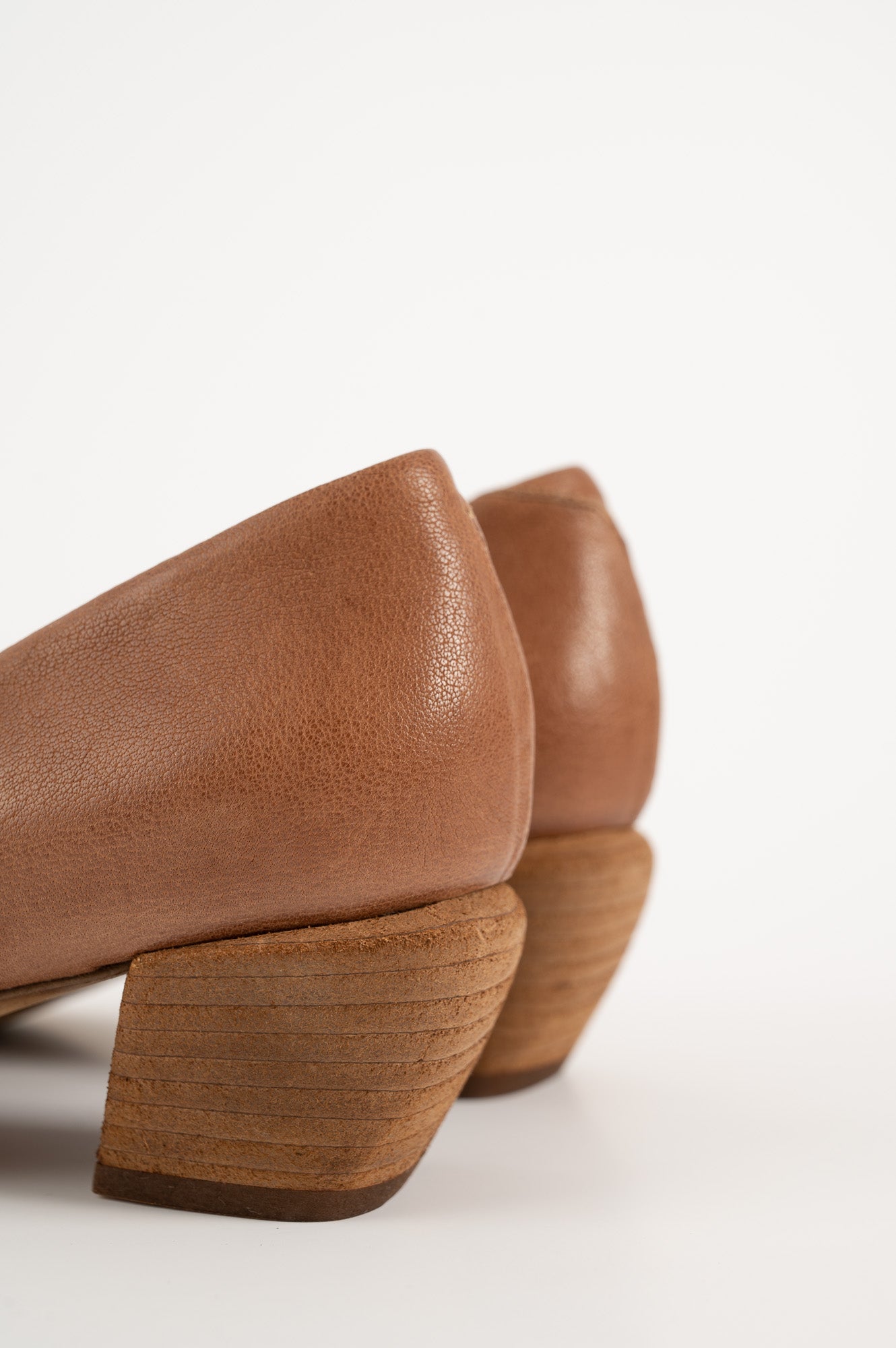 Pump Sally | Brown Buffalo Leather